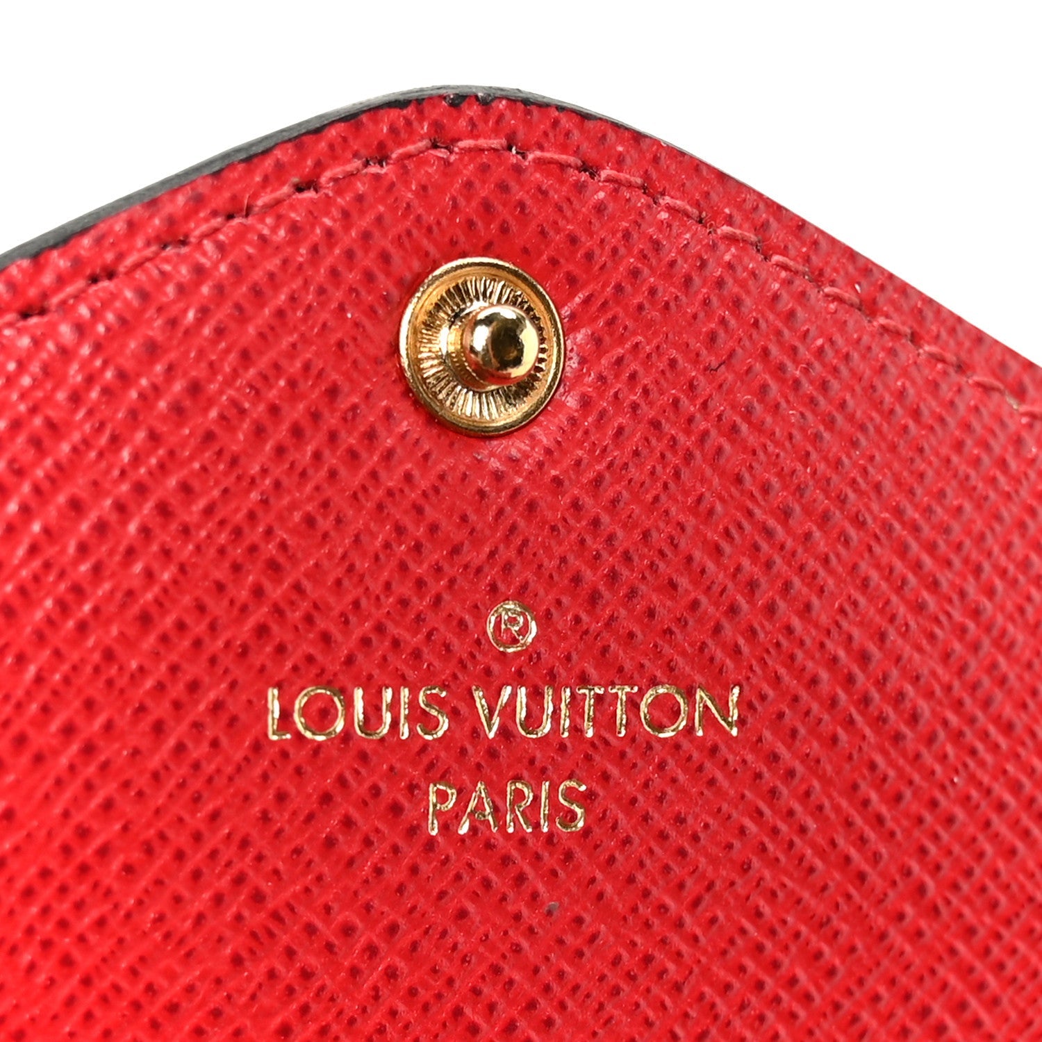 Damier Ebene Josephine Wallet Red