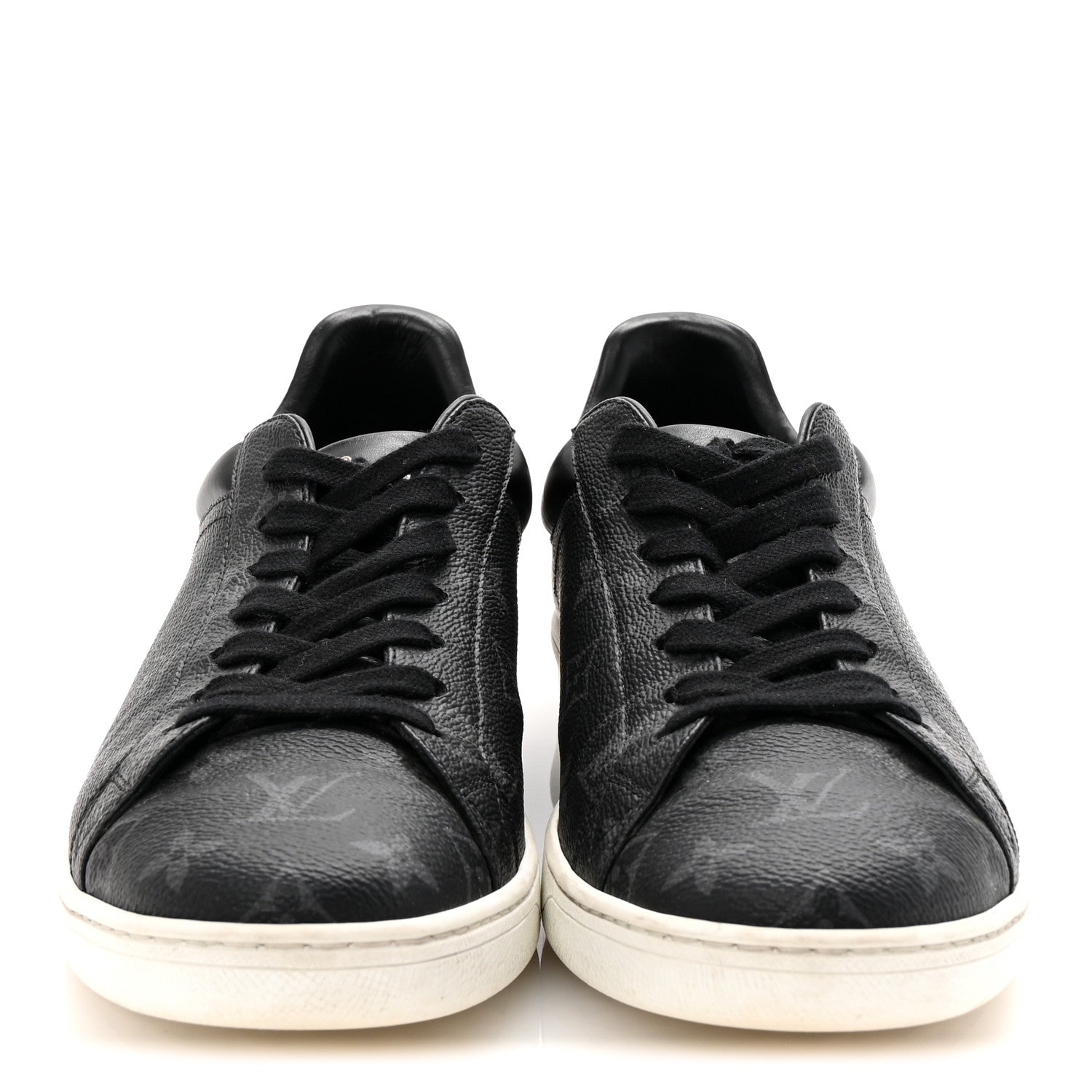 Calfskin Monogram Eclipse Luxembourg Sneakers Black