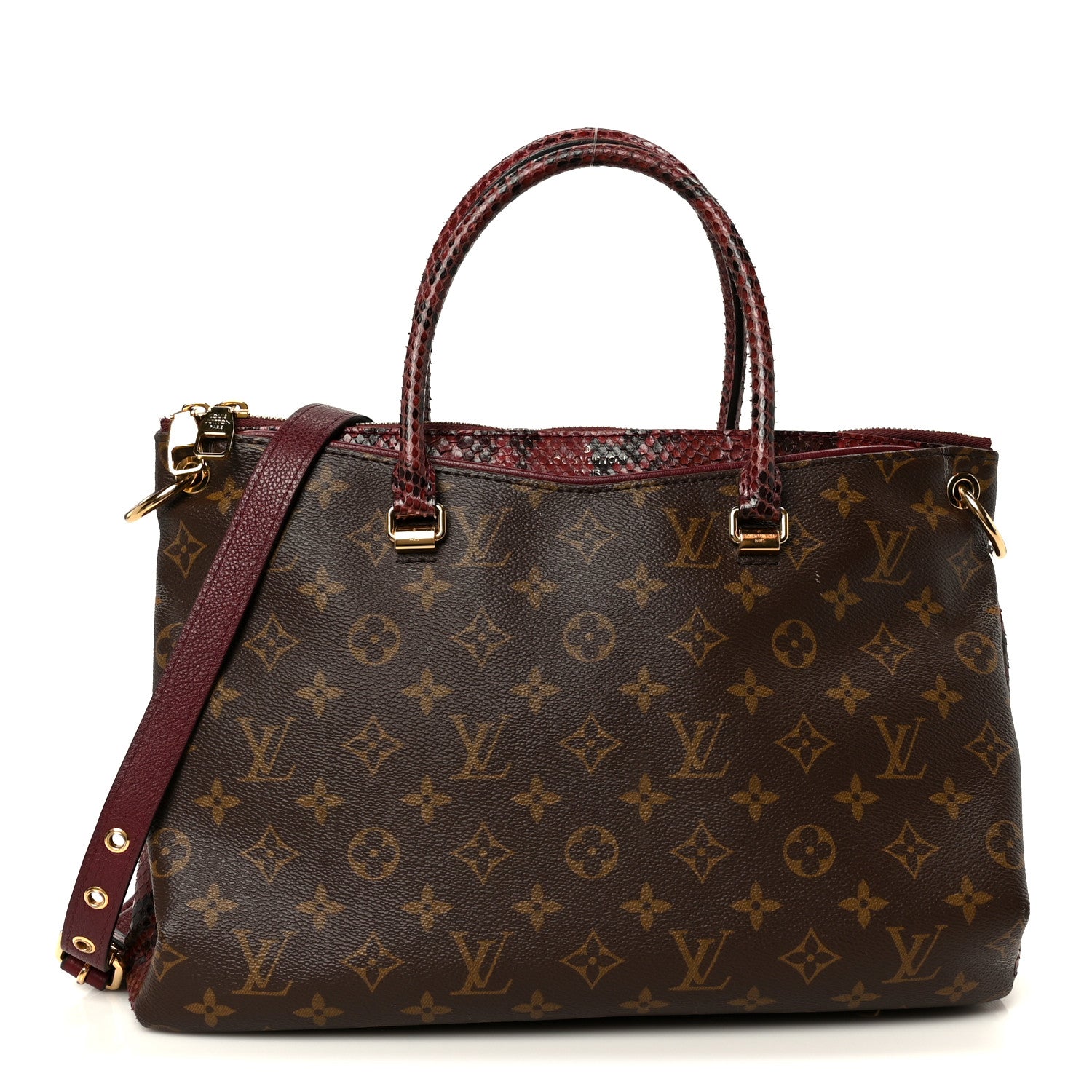 Snakeskin Monogram Pallas Red