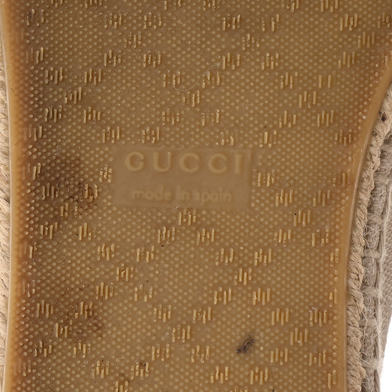 Washed Cotton Miro Soft Calfskin GG Monogram Espadrilles 39 White Mystic White