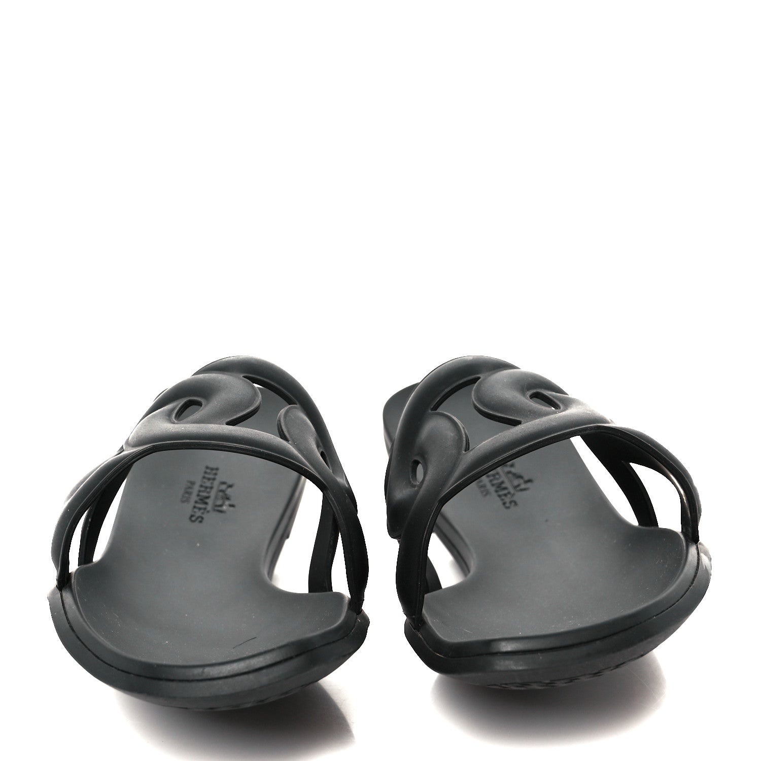 Rubber Aloha Sandals 38 Black