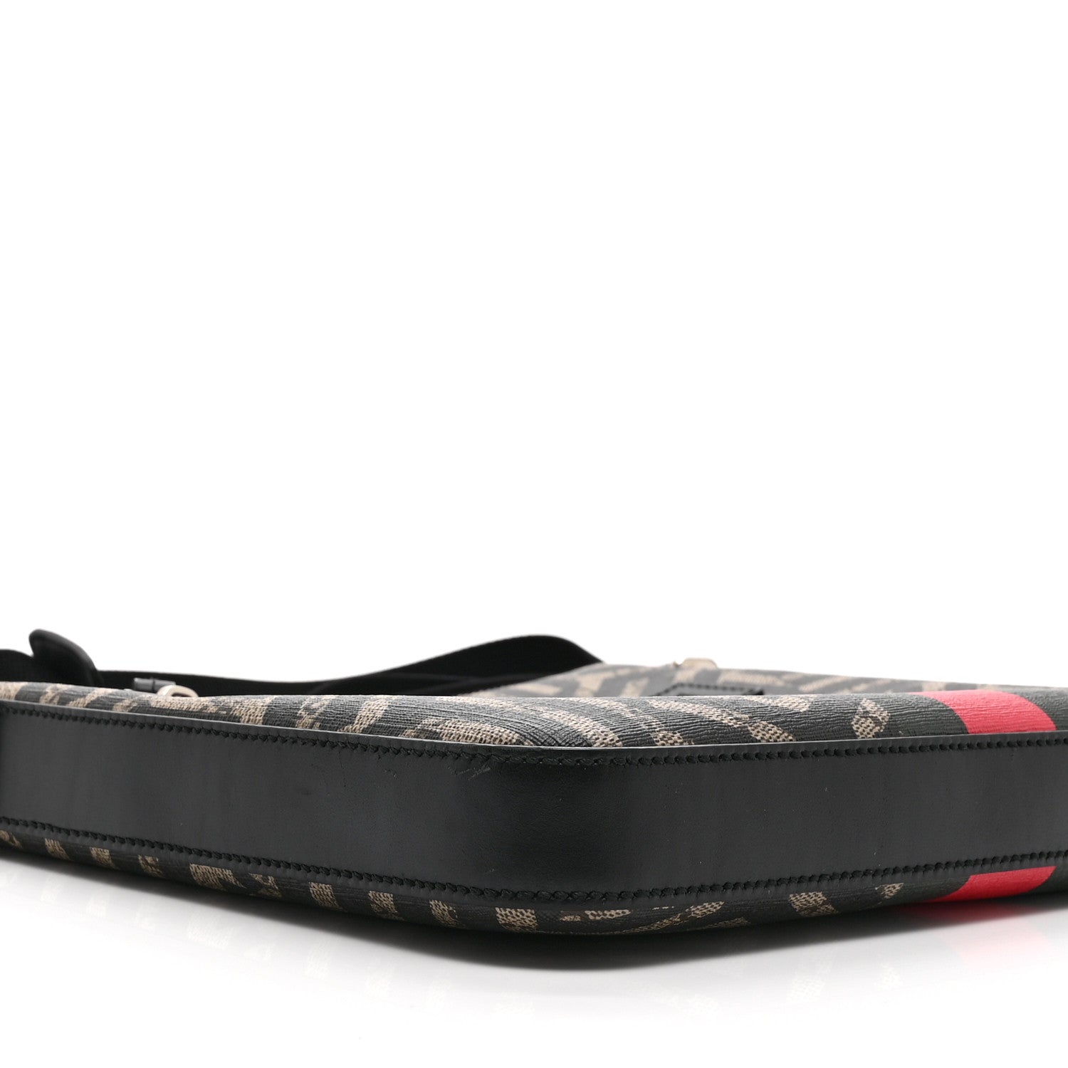GG Supreme Monogram Caleido Web Messenger Beige Ebony