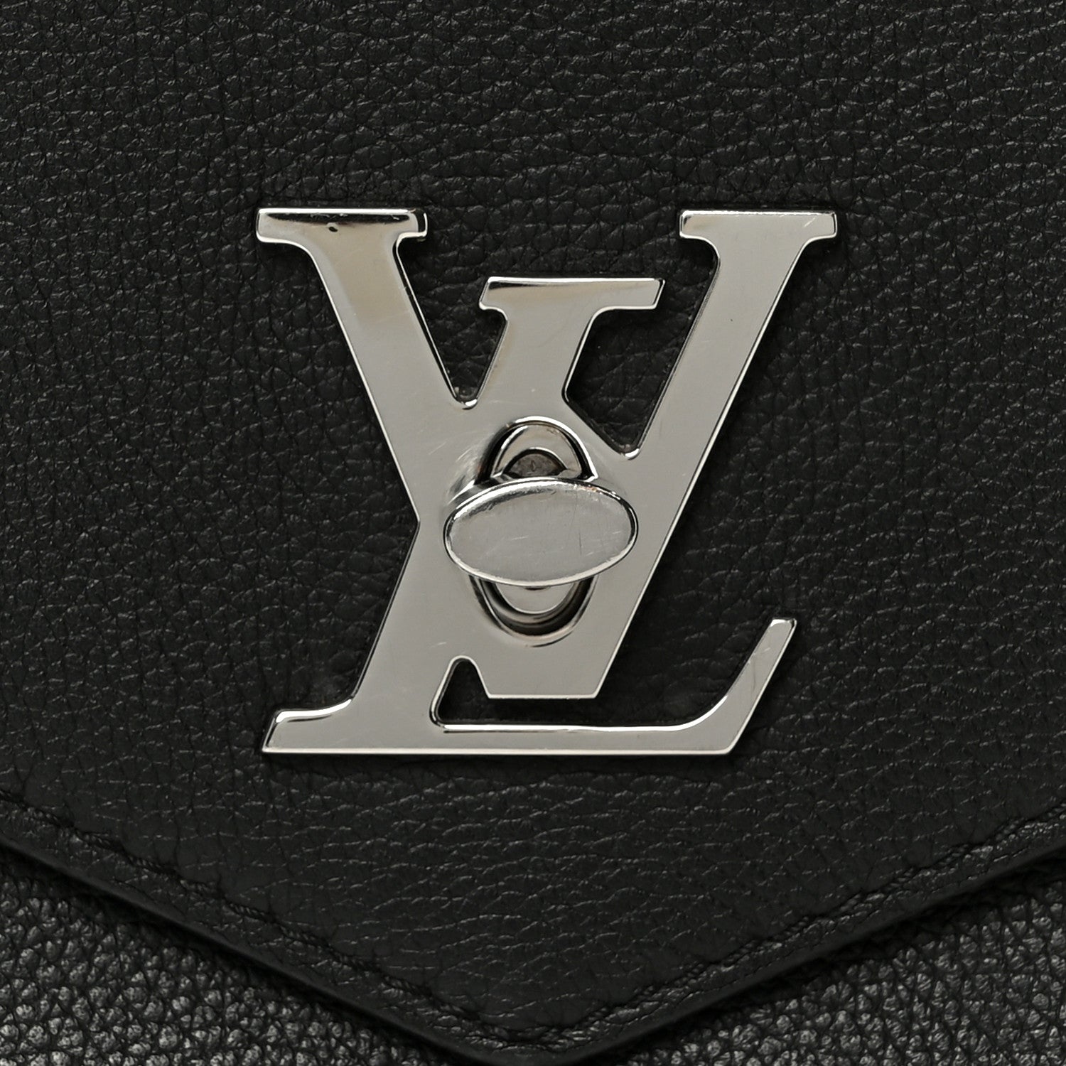 Soft Calfskin My Lockme Chain Bag BB Black