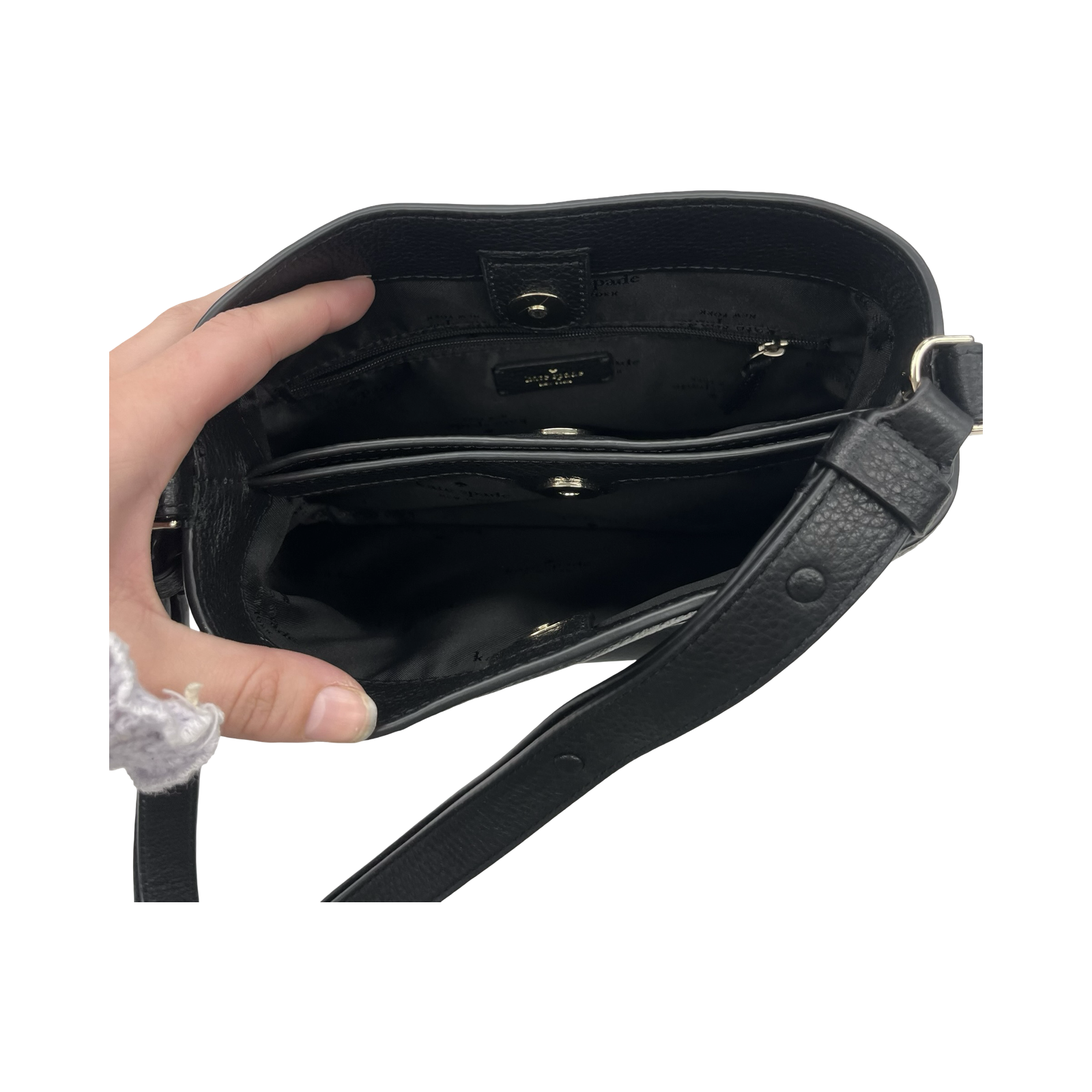 Handbag Designer By Kate Spade In Black, Size:Medium