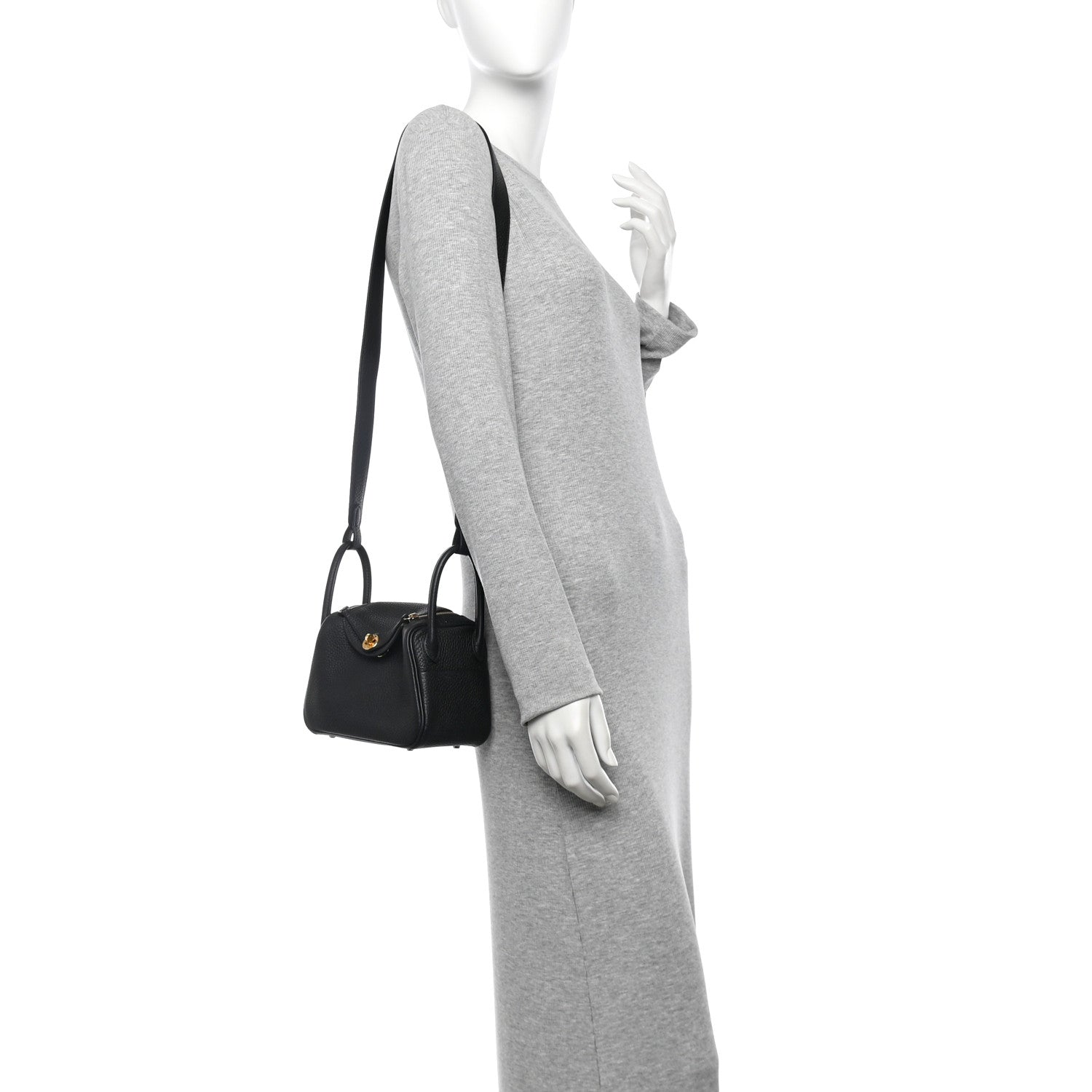 Taurillon Clemence Mini Lindy 20 Black