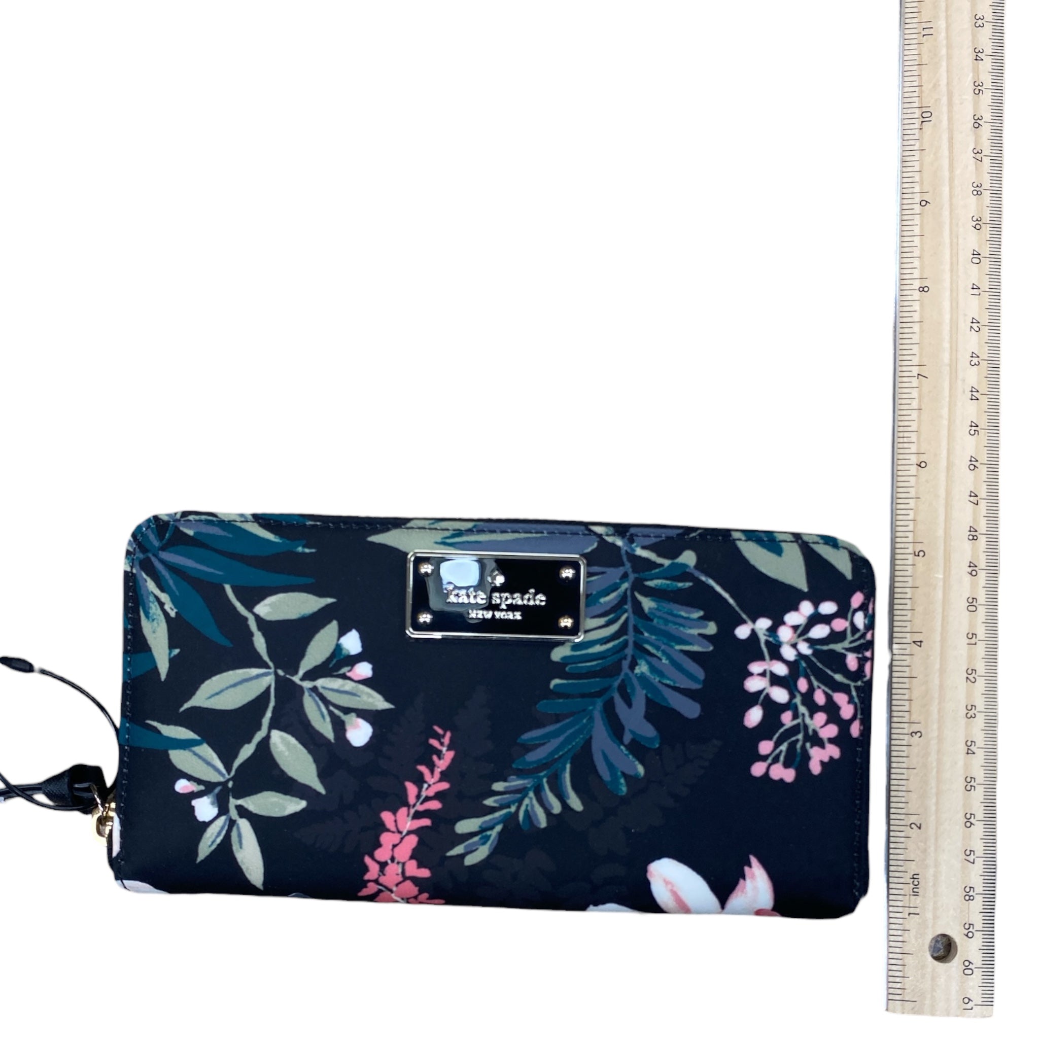 Wallet Designer By Kate Spade In Floral Print, Size:Large