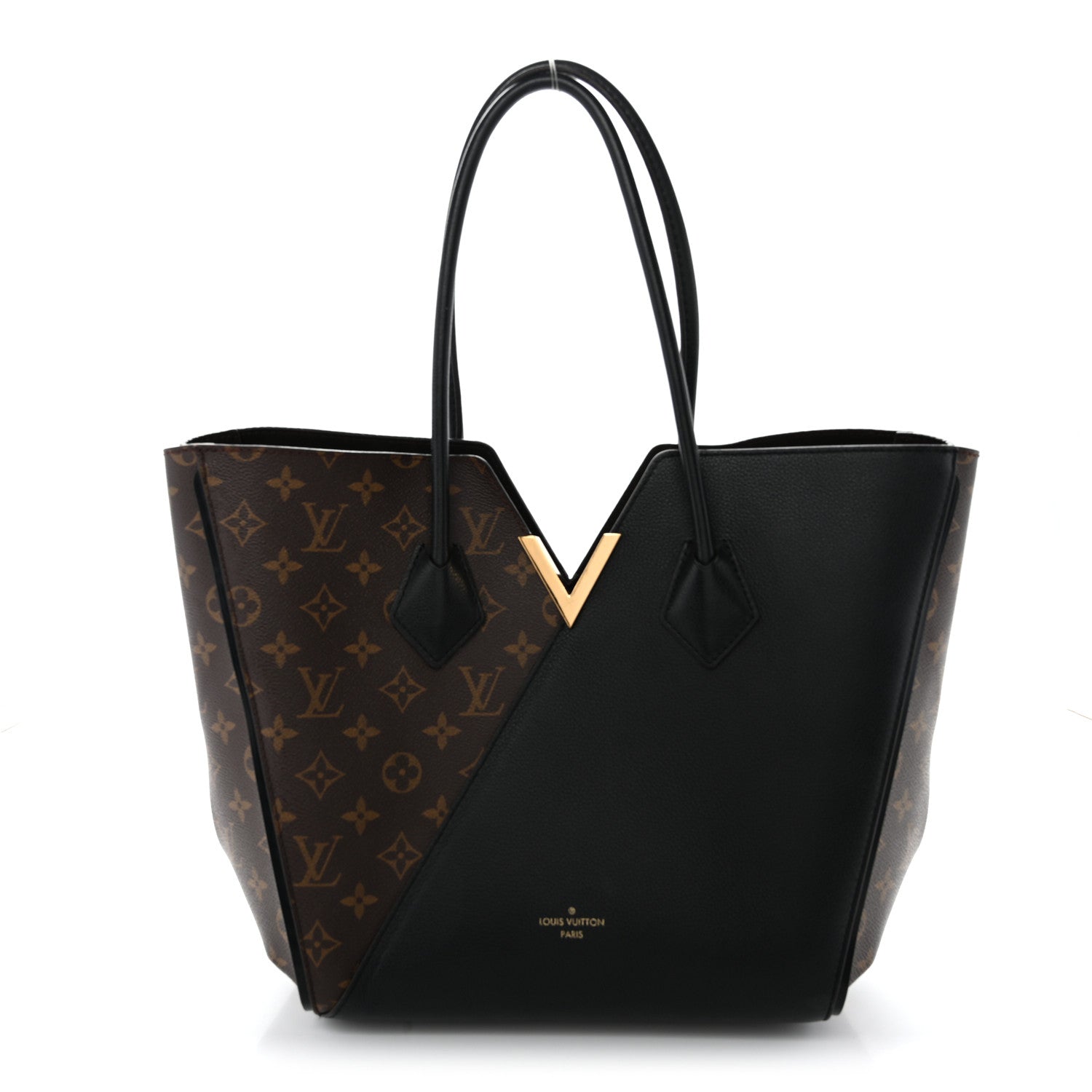 Calfskin Monogram Kimono Tote  Black