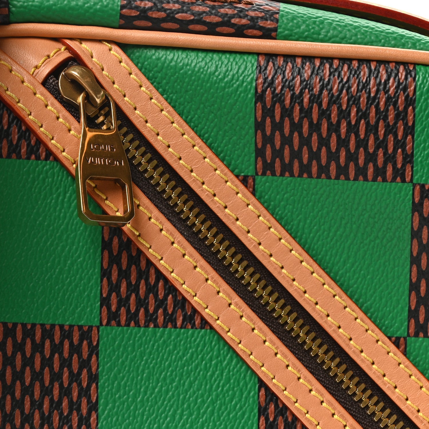 Damier Pop Chess Messenger Green