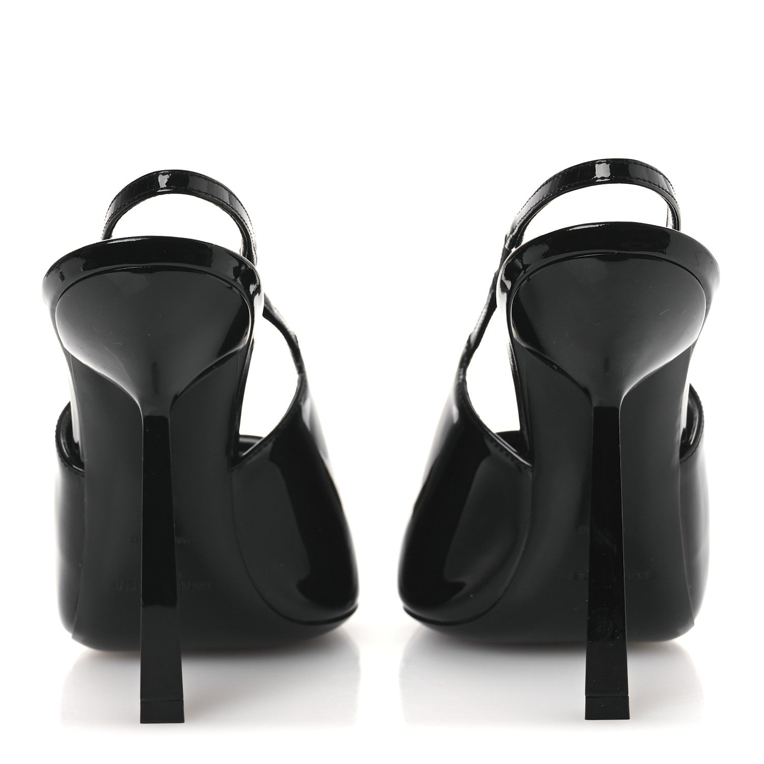 Vernice Grupy Madame 115mm Slingback Pumps 38 Black