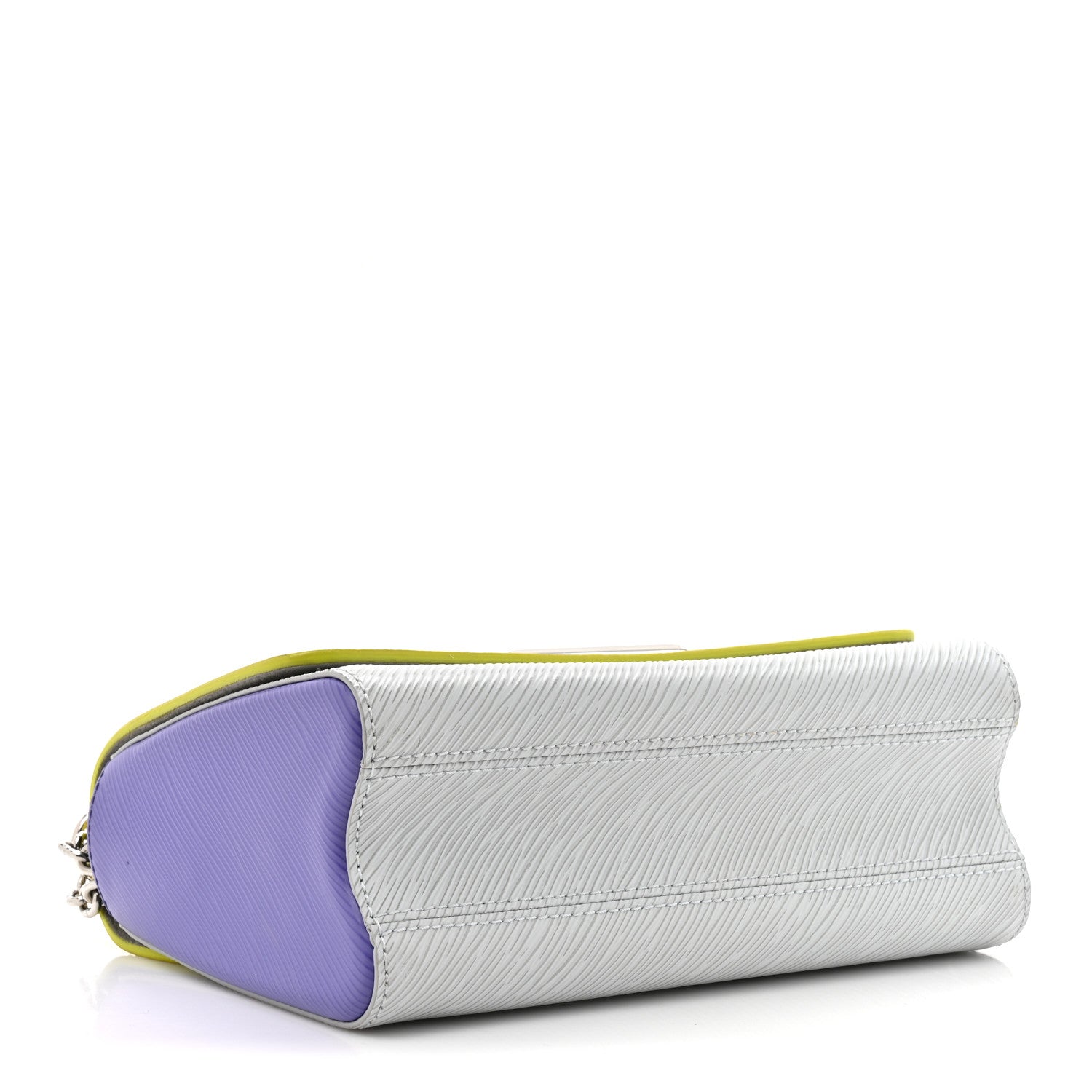 Epi Twist Shoulder Bag MM Purple Yellow Grey