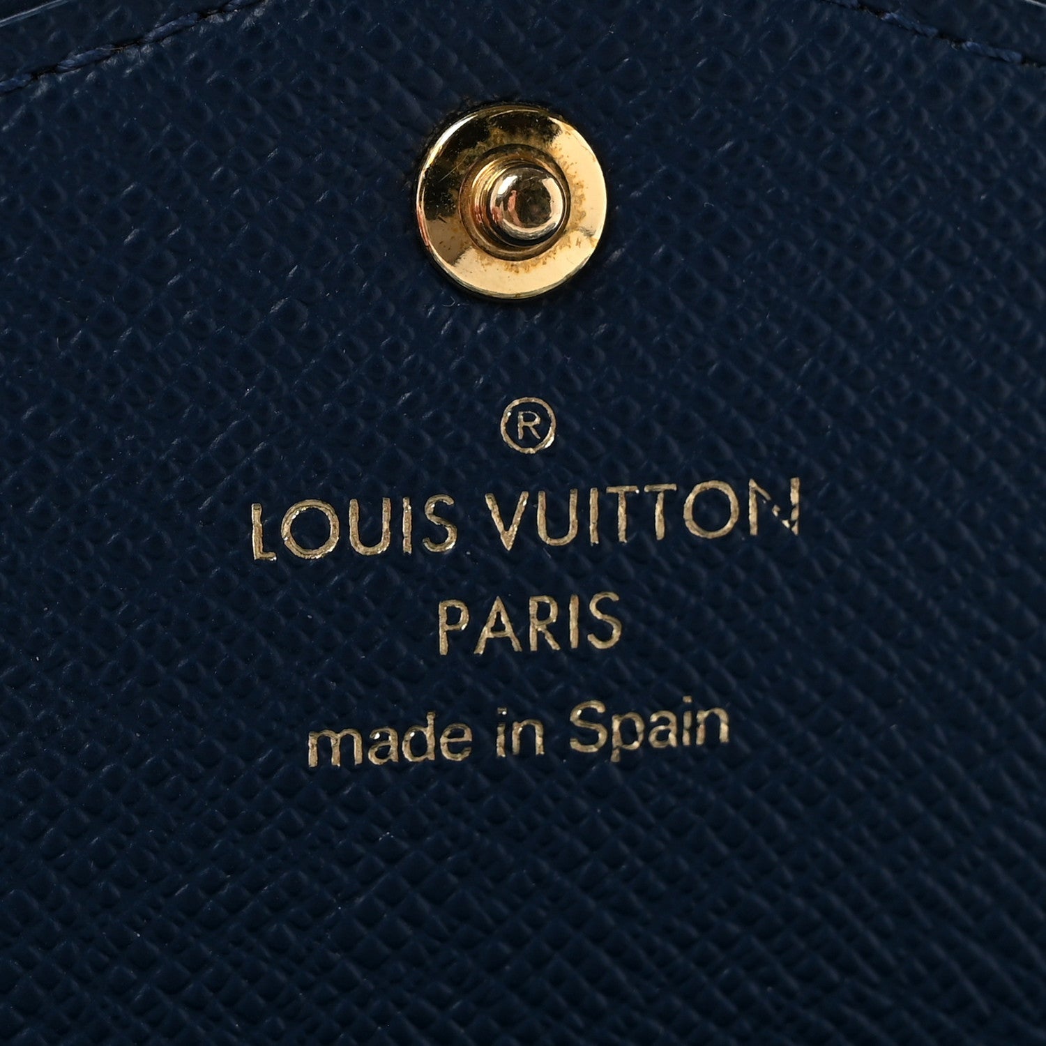 Monogram Jacquard Denim Sarah Wallet Bleu