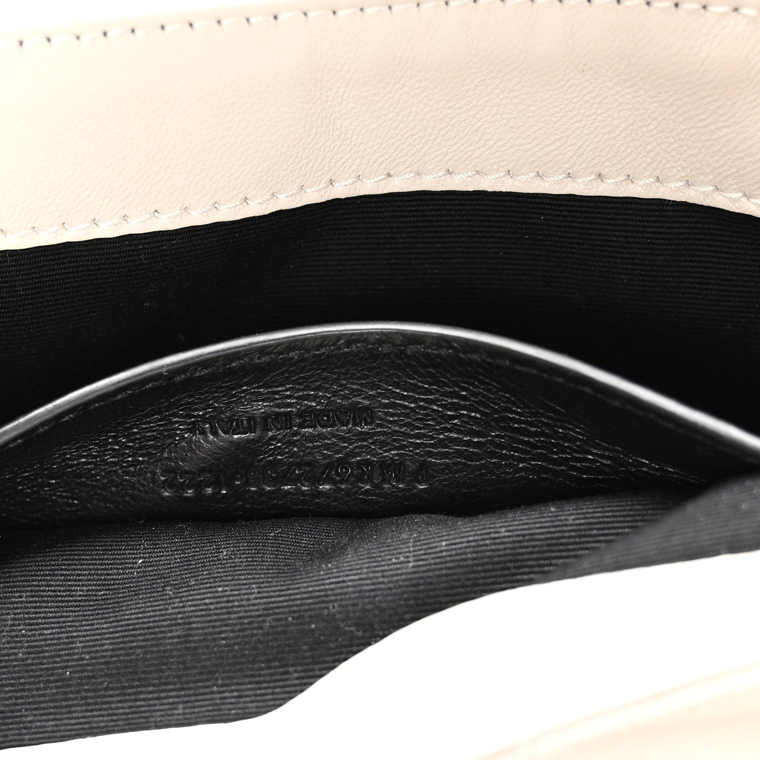 Lambskin Quilted Monogram Mini Nolita Crema Soft