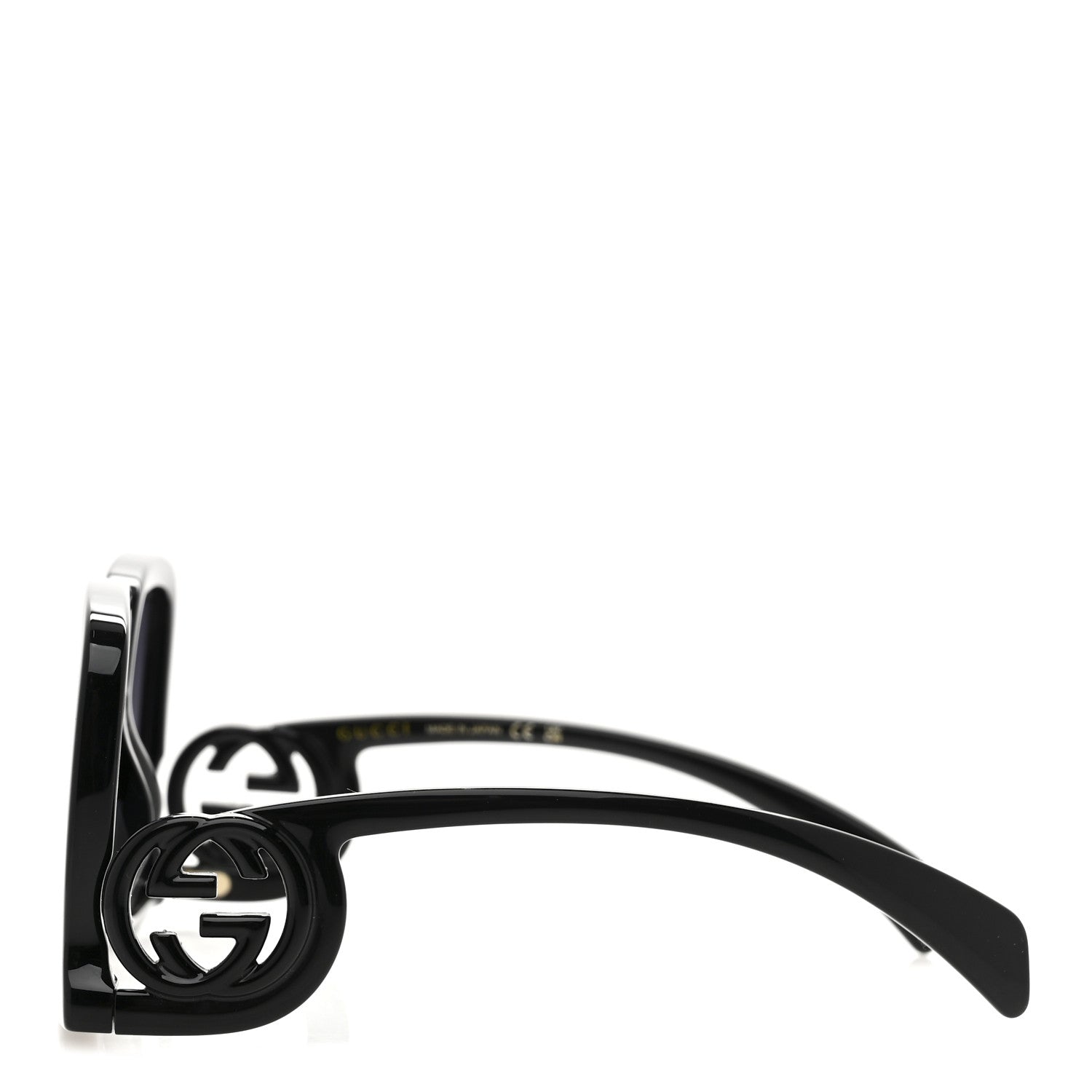 Acetate Rectangle Frame Sunglasses GG1326S Black