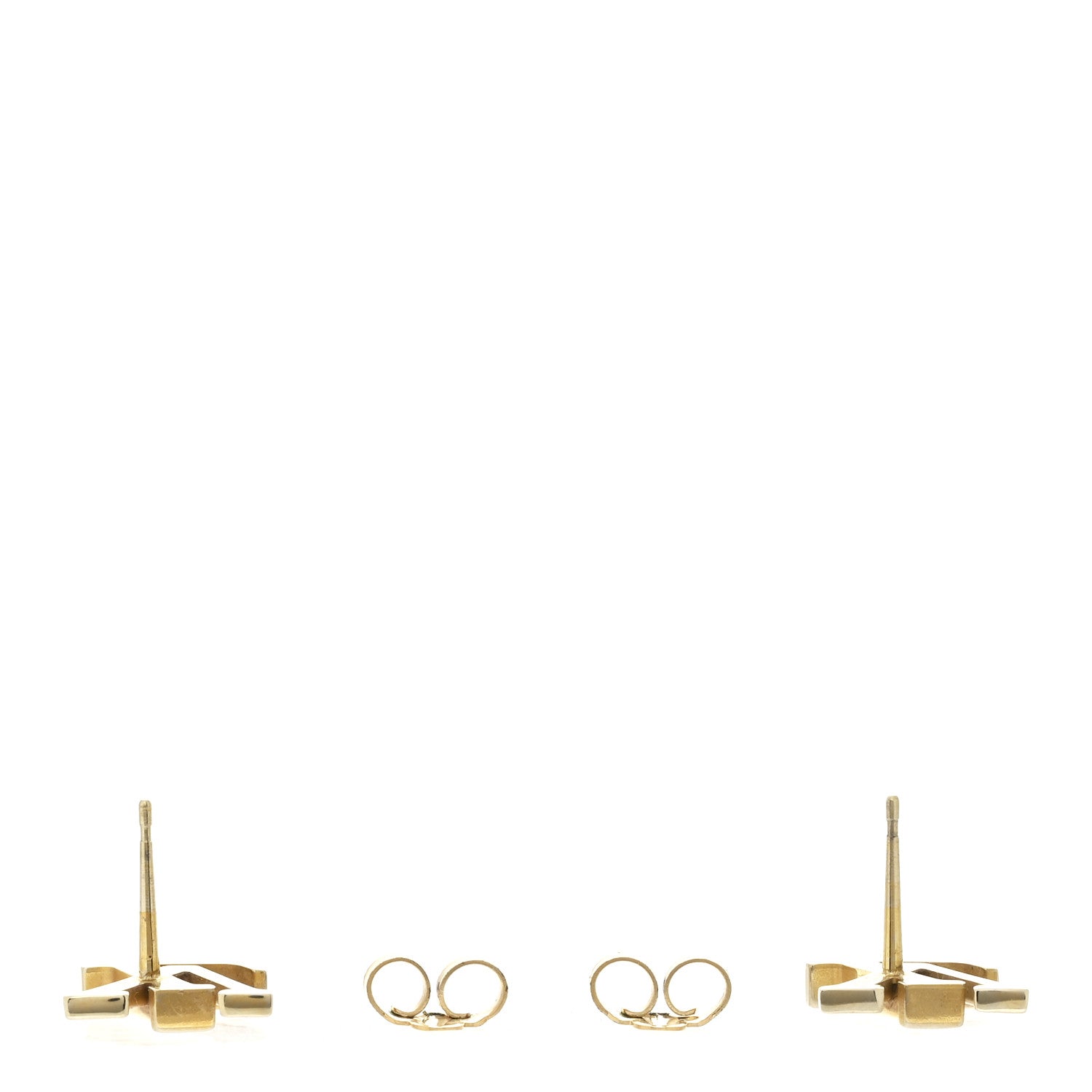 Metal LV Iconic Earrings Gold