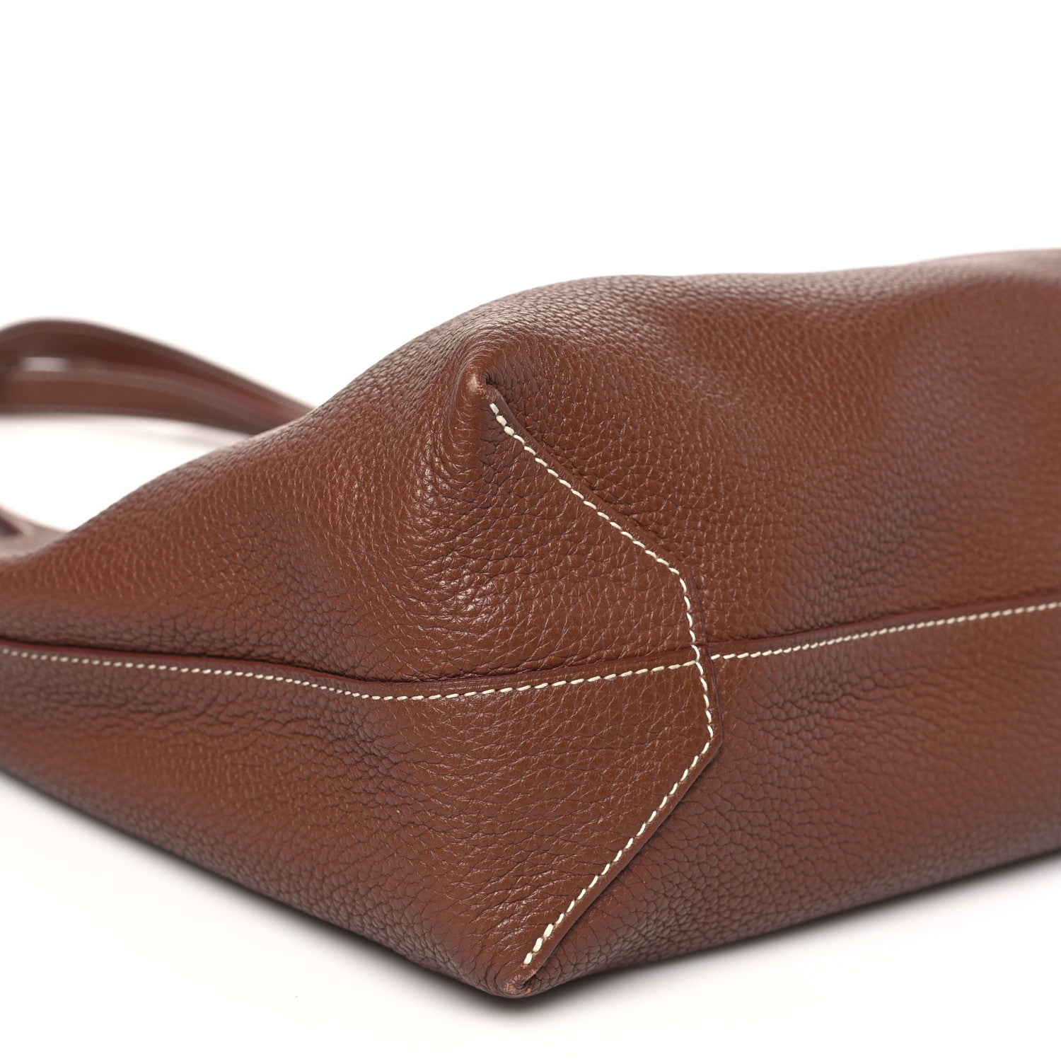 Taurillon Clemence Double Sens 36 Reversible Tote Marron Tosca