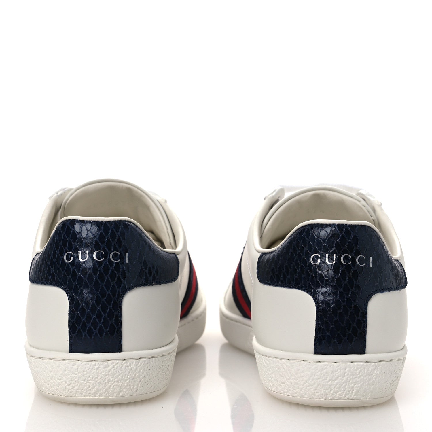 Calfskin Ayers Web Womens Ace Sneakers 37.5 White Blue