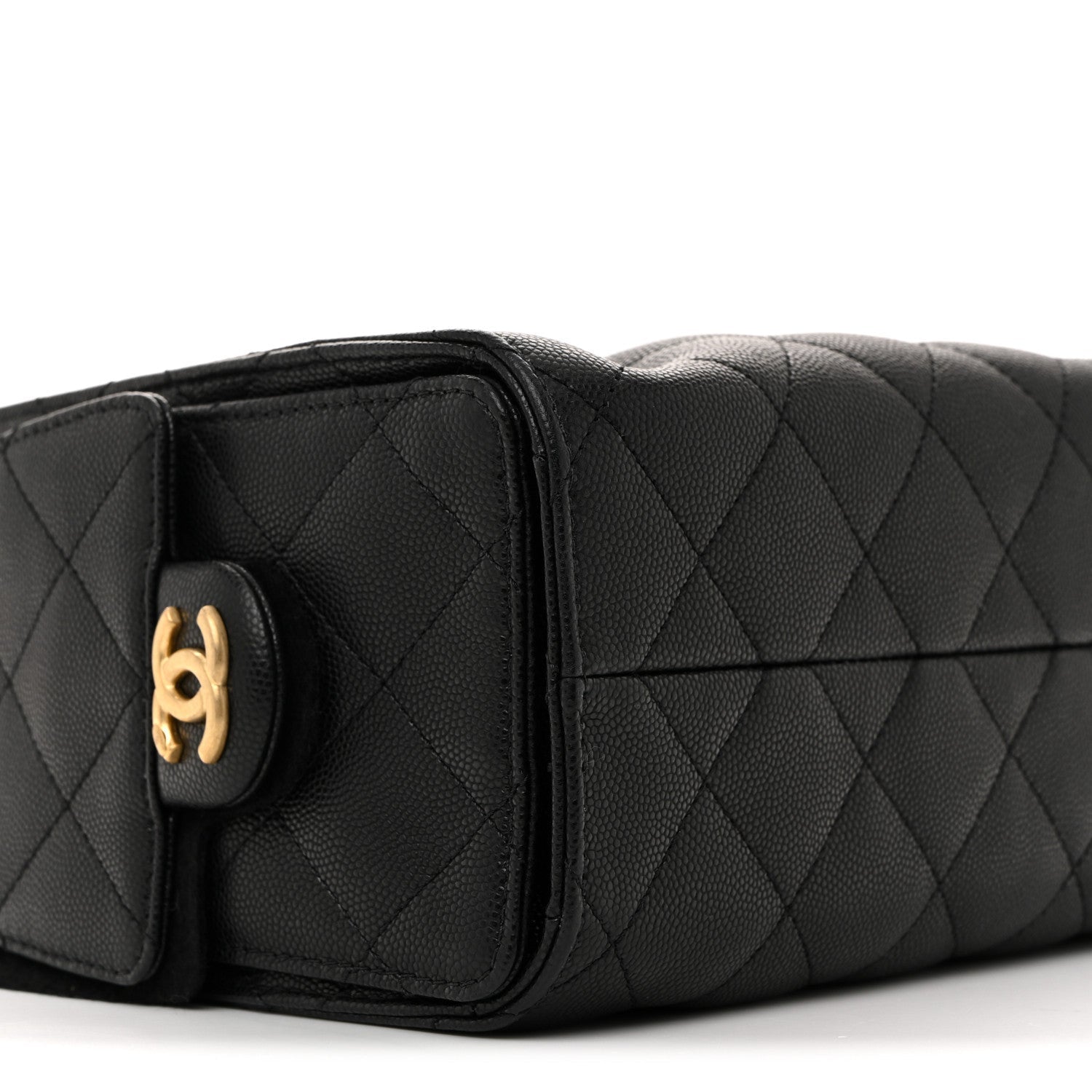 Caviar Quilted Mini Chanel 25 Handbag Black