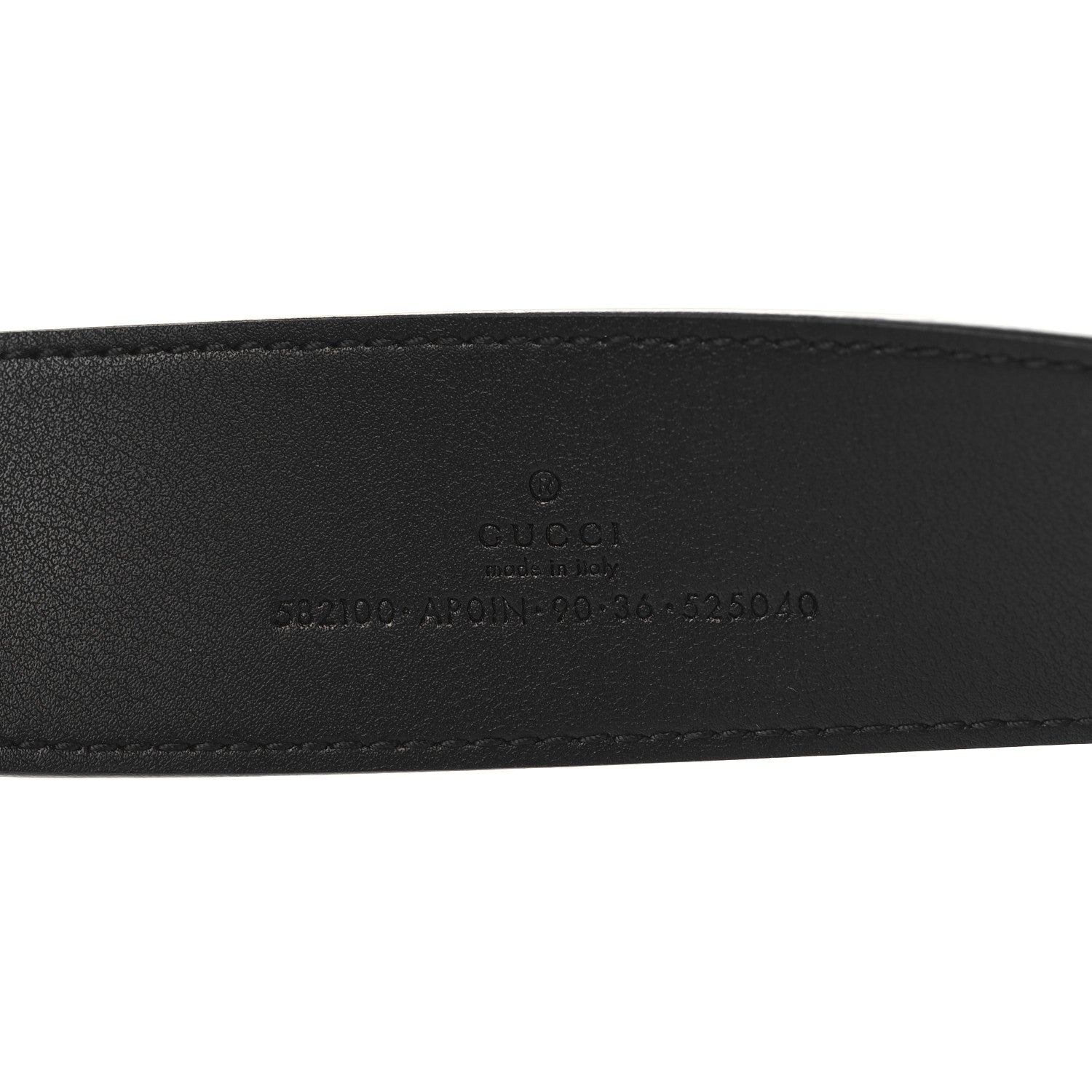 Calfskin Crystal Double G 40mm Belt 90 36 Black