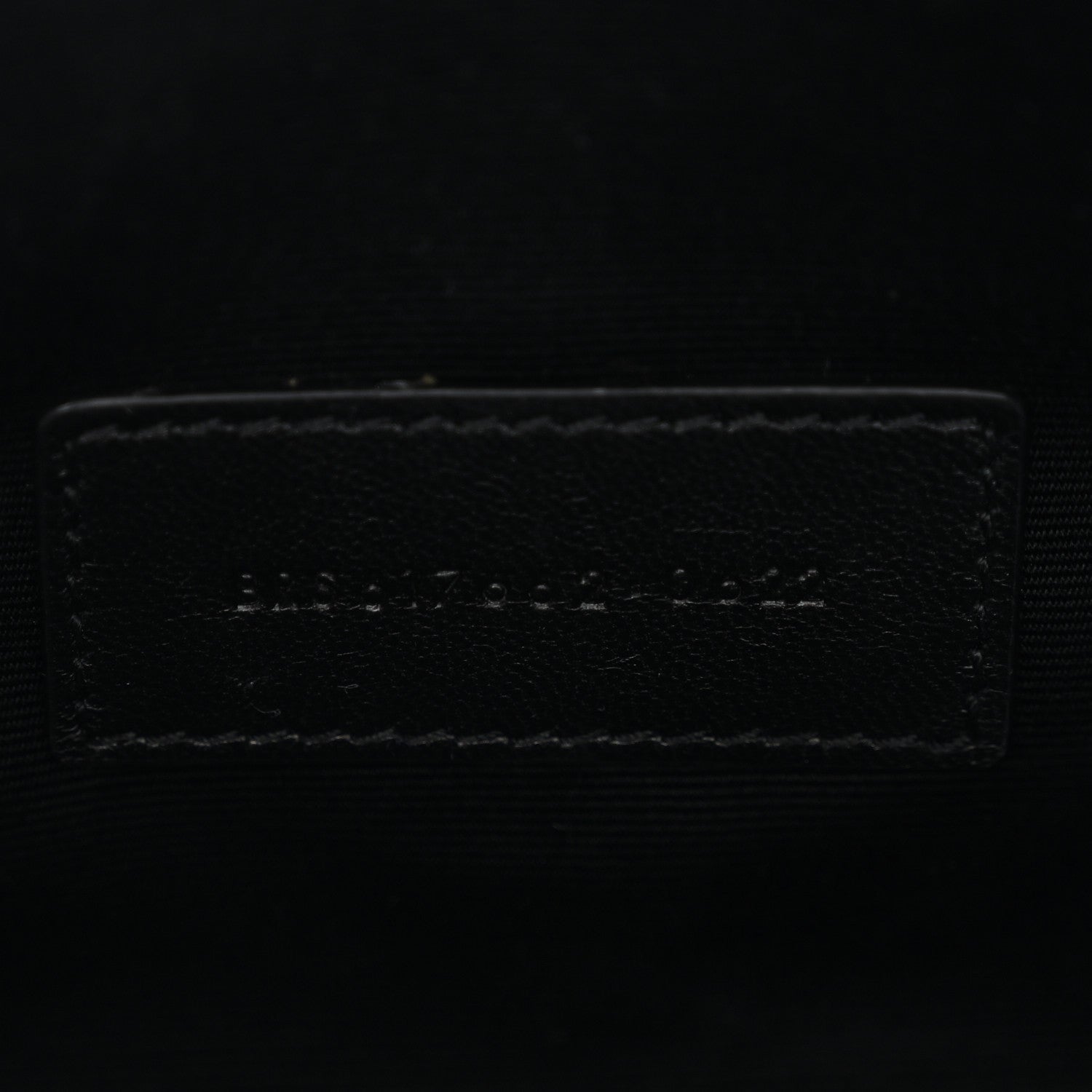 Grain De Poudre Matelasse Chevron Monogram Monochrome Envelope Clutch Black