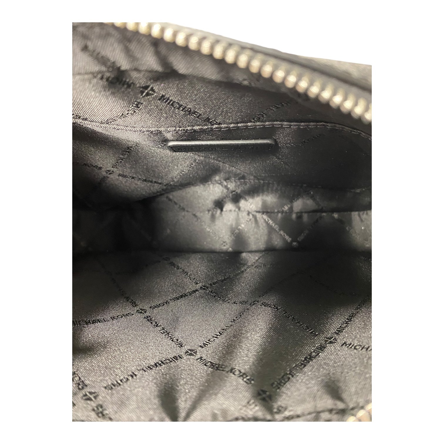 Crossbody Designer By Michael Kors In Black & Grey, Size:Small