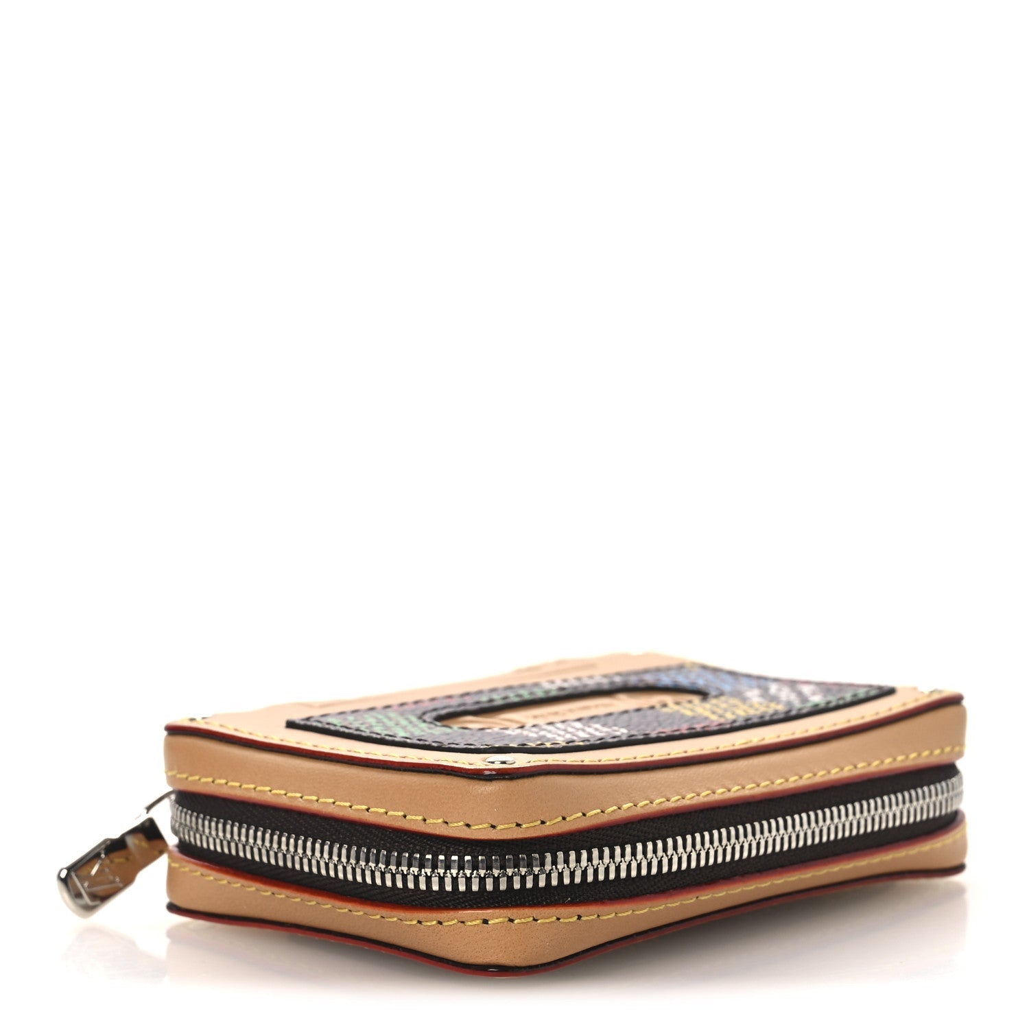 LV Vers Damier Tape Key Holder Bag Charm Multicolor