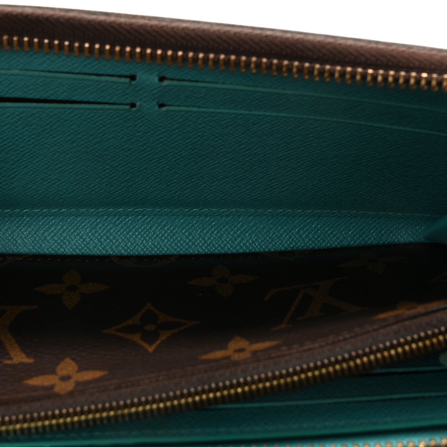Monogram Clemence Wallet Turquoise