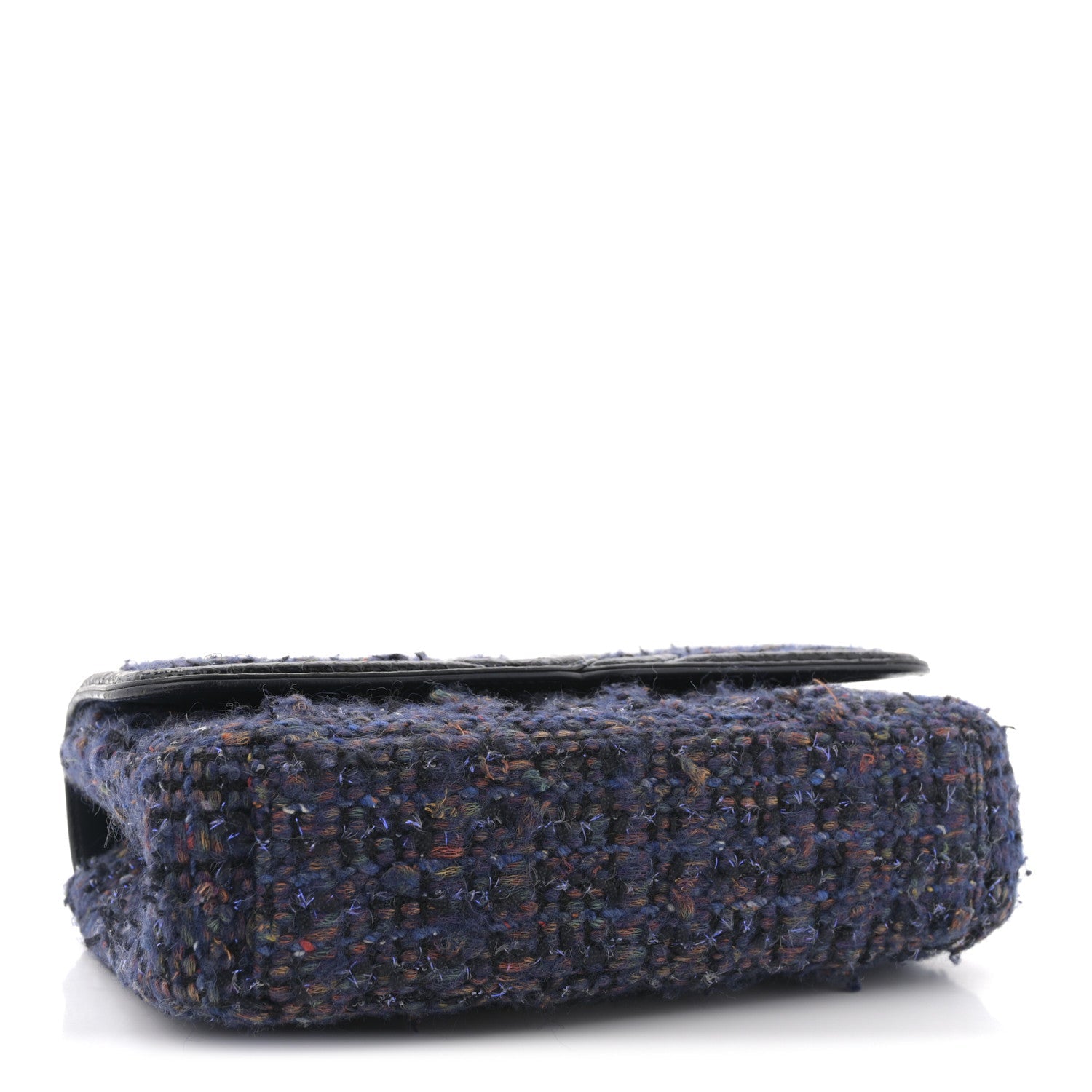 Tweed Watersnake Quilted Medium CC Filigree Flap Blue