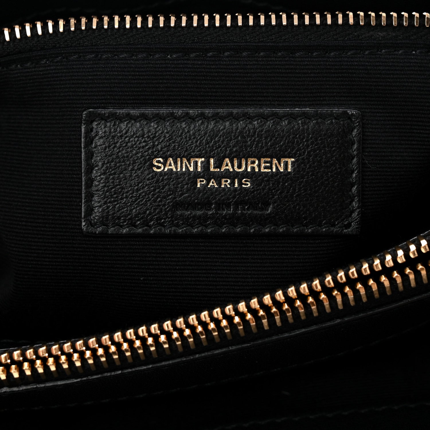 Suede Y Quilted Monogram Medium Loulou Chain Satchel Black