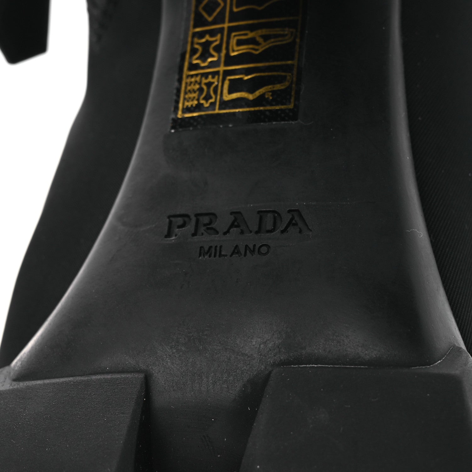 Spazzolato Re-Nylon Metal Triangle Logo 110mm Ankle Boots 36.5 Black