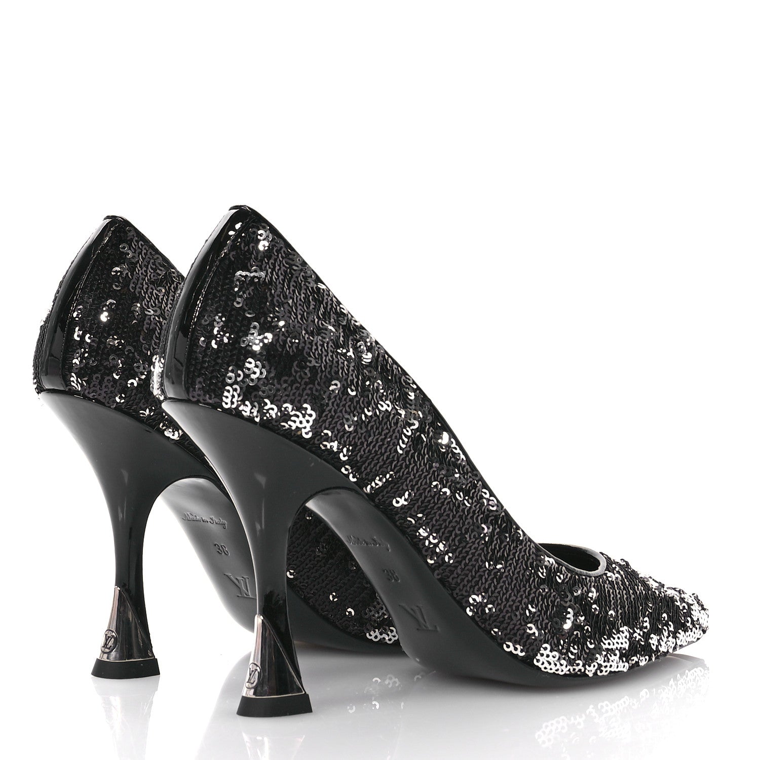 Sequin Sparkle Pumps 38 Argent