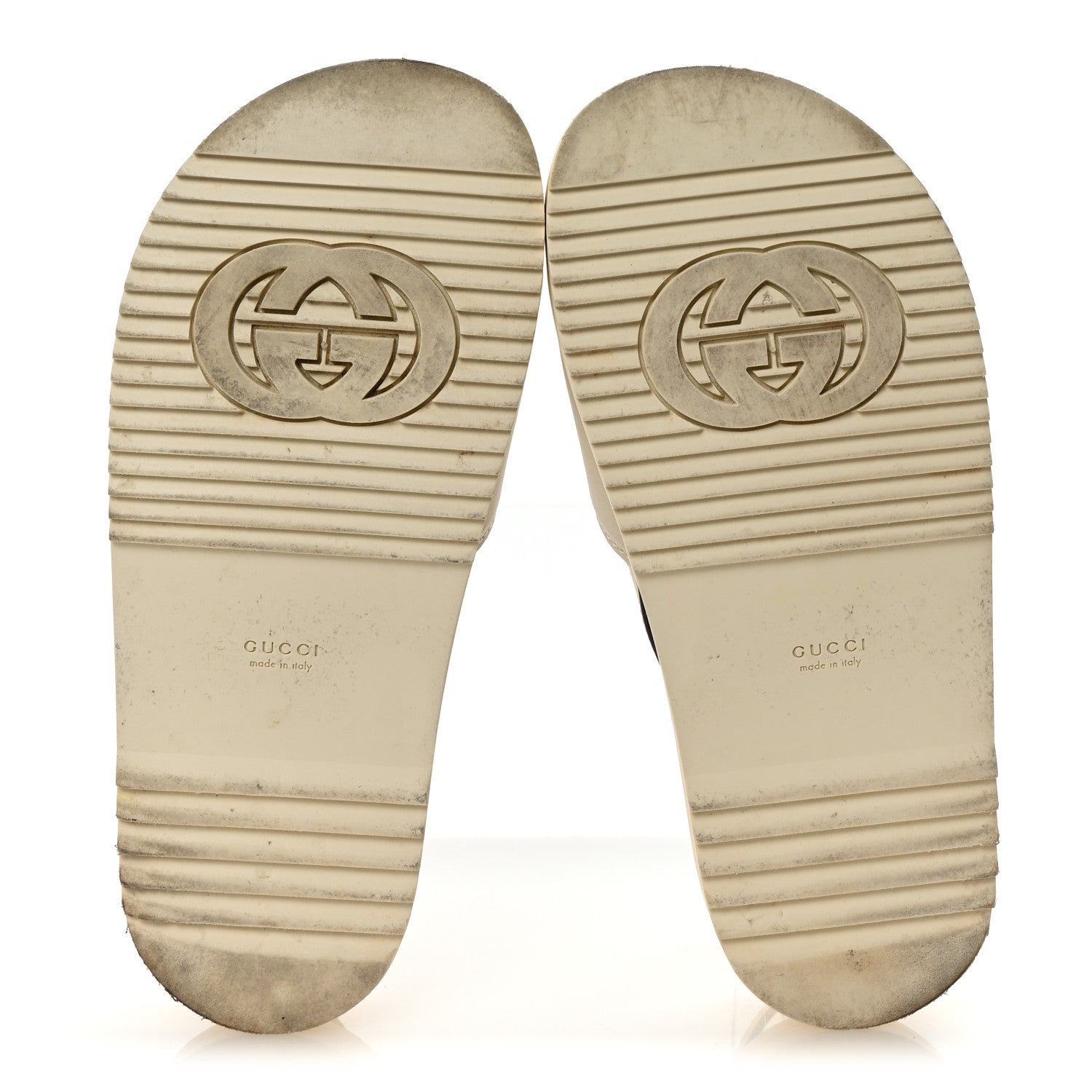 Cosmos Softy Calfskin Interlocking G Slingback Sandals 40 Mystic White