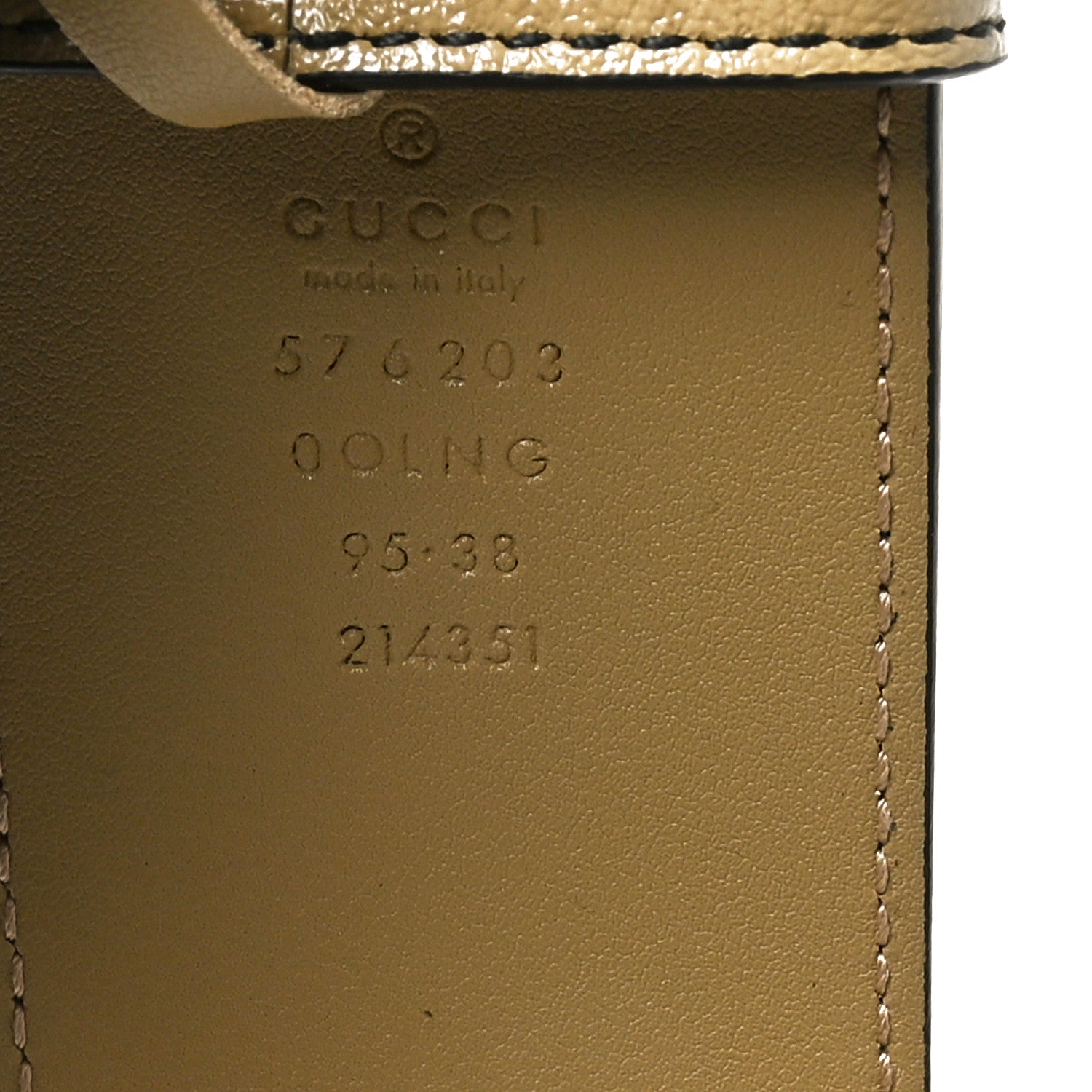 Calfskin Striped Textured Double G 50mm Belt 95 38 Black Beige