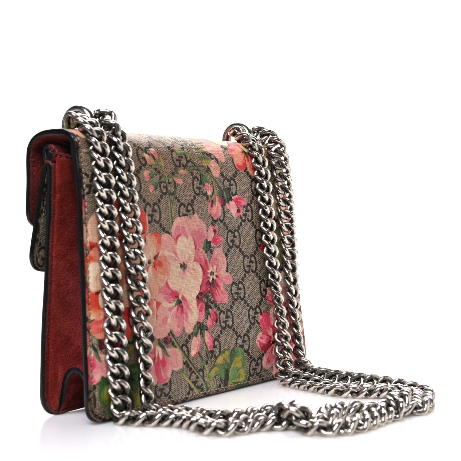 GG Supreme Monogram Blooms Mini Dionysus Shoulder Bag Beige Multicolor Dry Rose