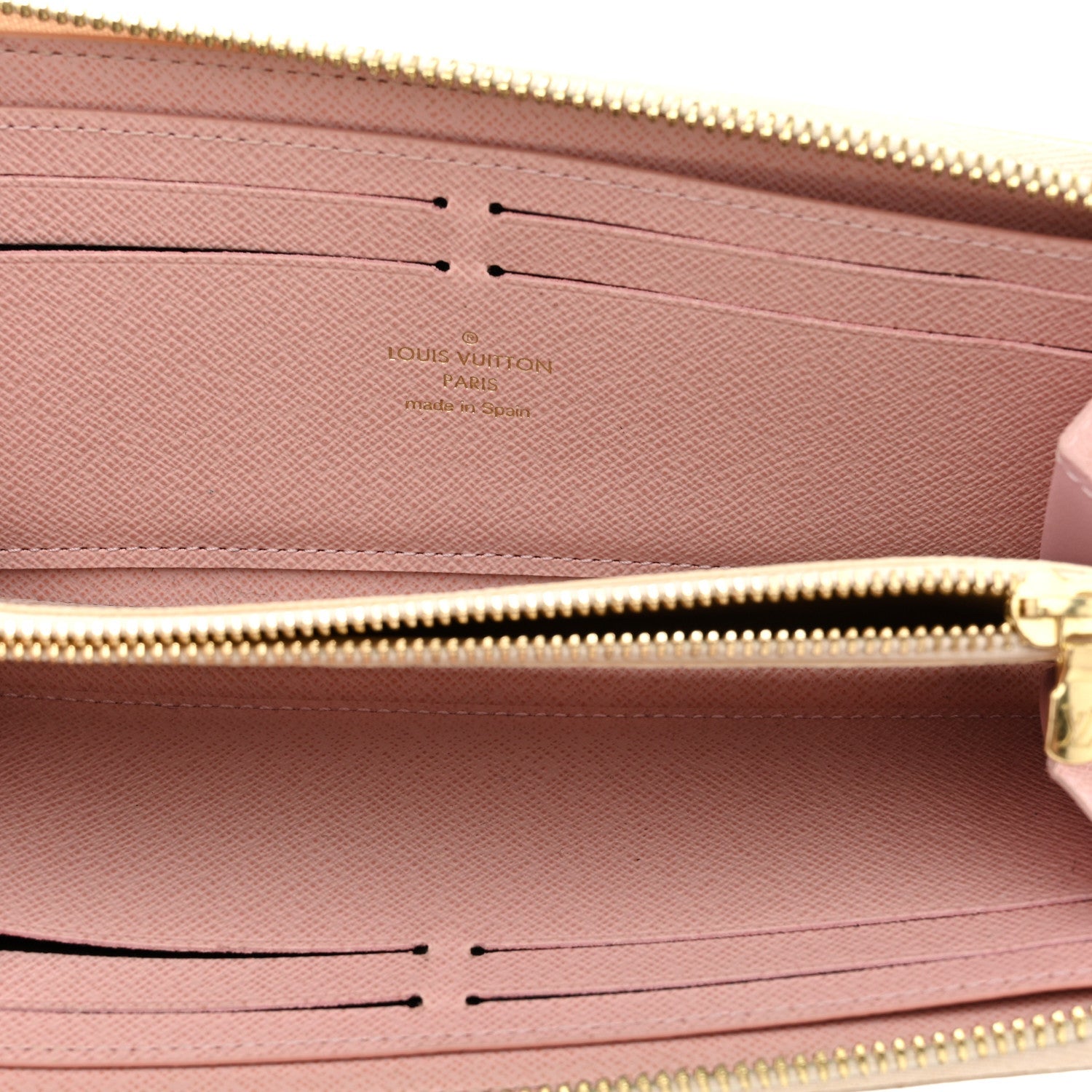 Damier Azur Clemence Wallet Rose Ballerine