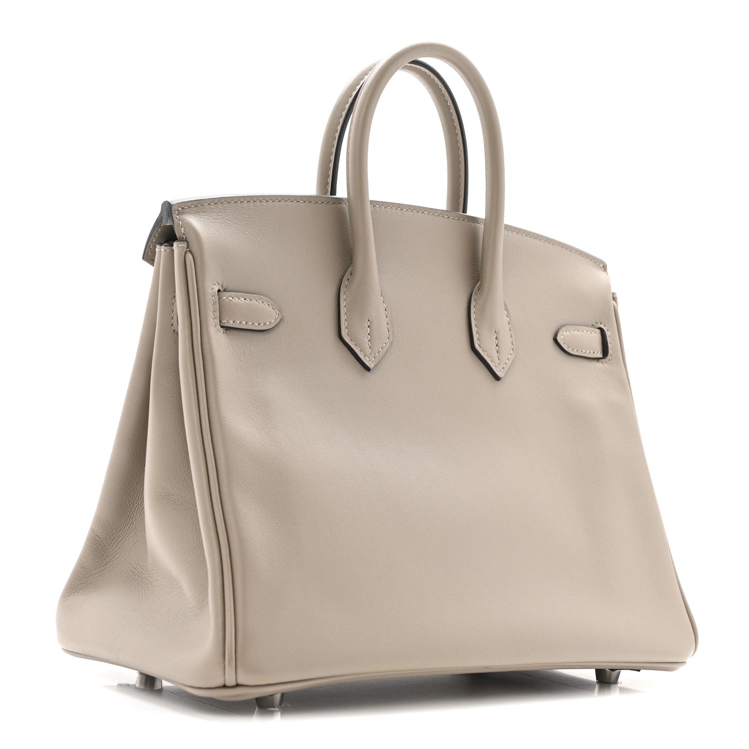 Swift Horseshoe Birkin 25 Gris Asphalte Gris Perle