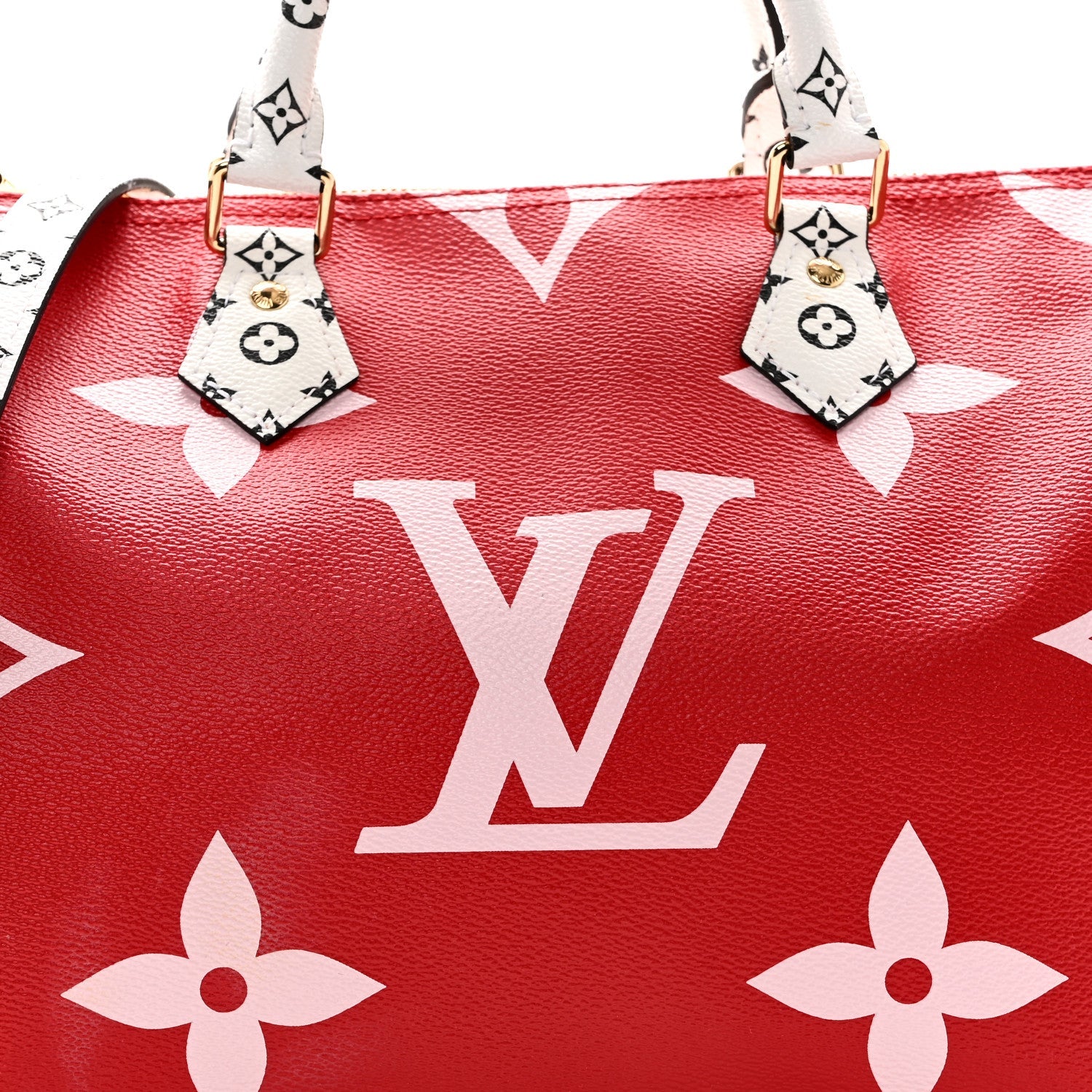 Monogram Giant Speedy Bandouliere 30 Rouge