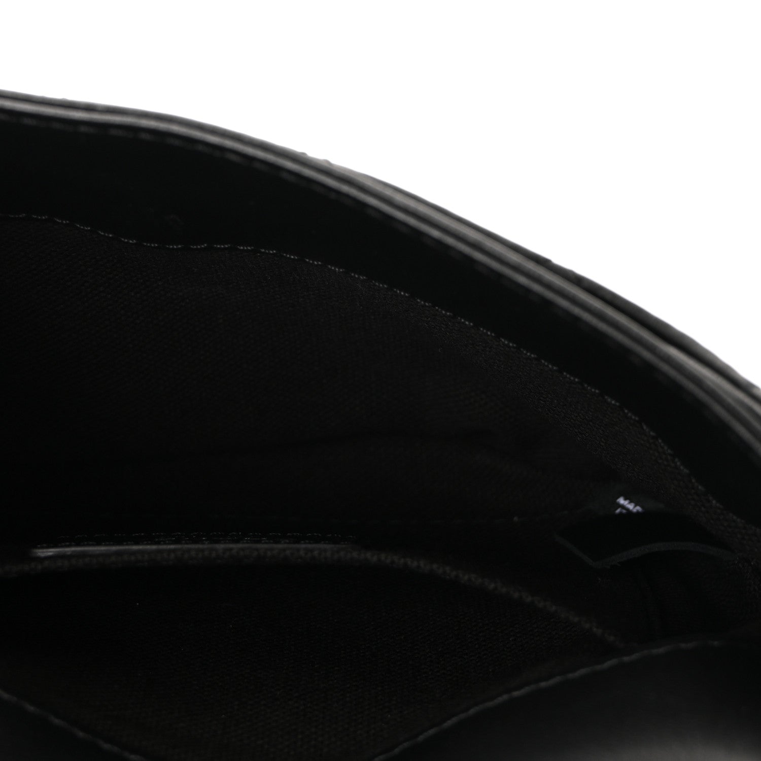 Calfskin Quilted CC Uniform Flap Belt Bag Black