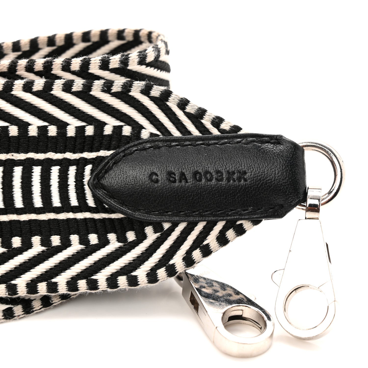 Toile Swift 50mm Sangle Cavale Shoulder Strap Black Ecru