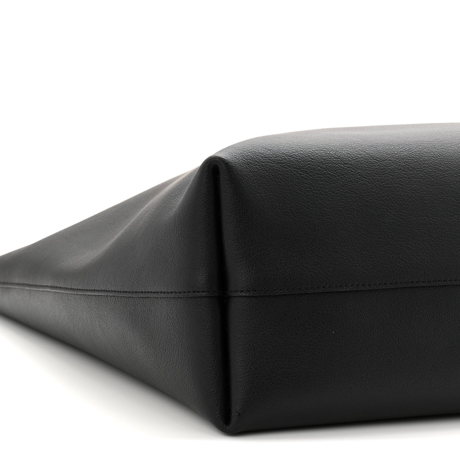 Calfskin Large Shopping Tote Black