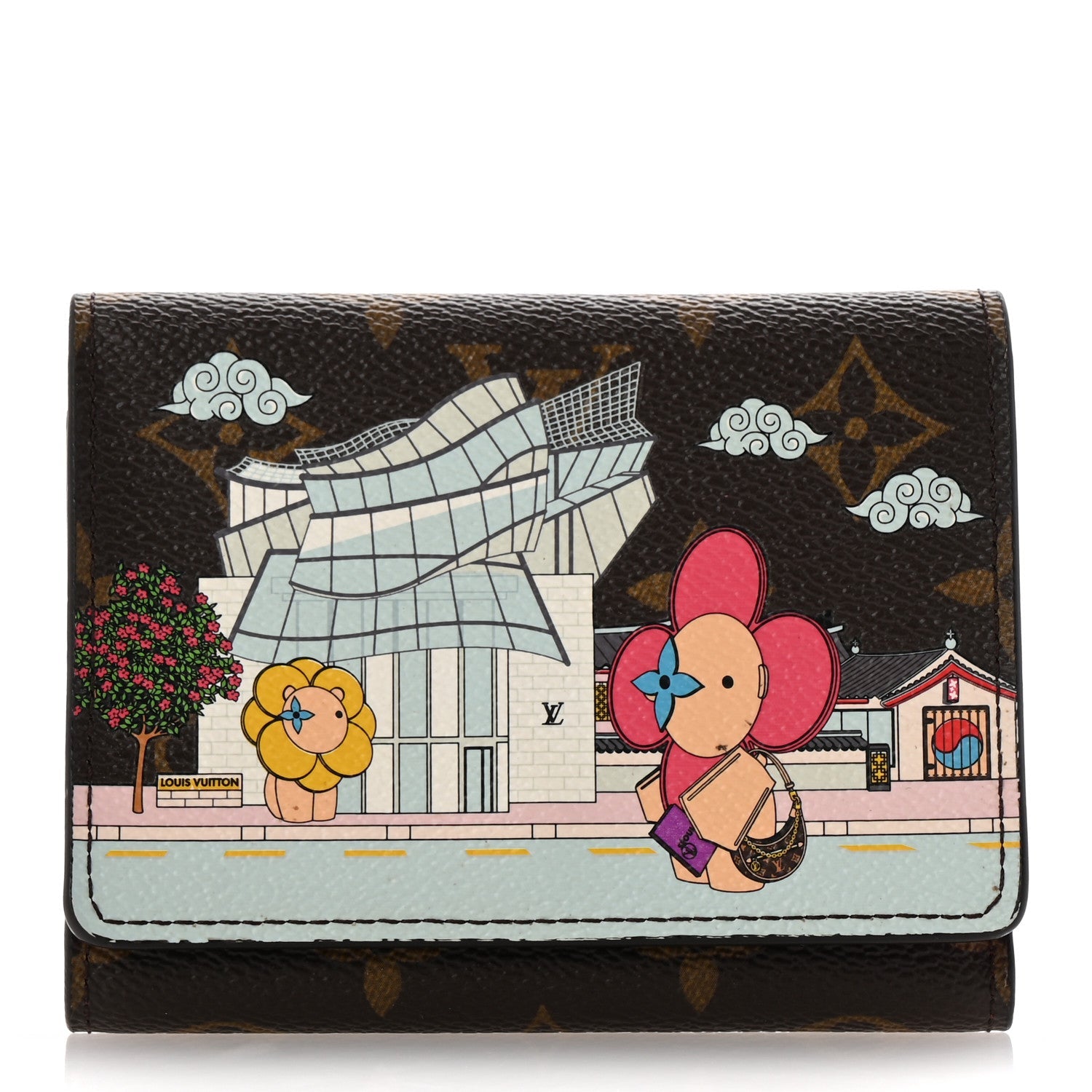 Monogram 2022 Christmas Animation Seoul Victorine Wallet Fuchsia