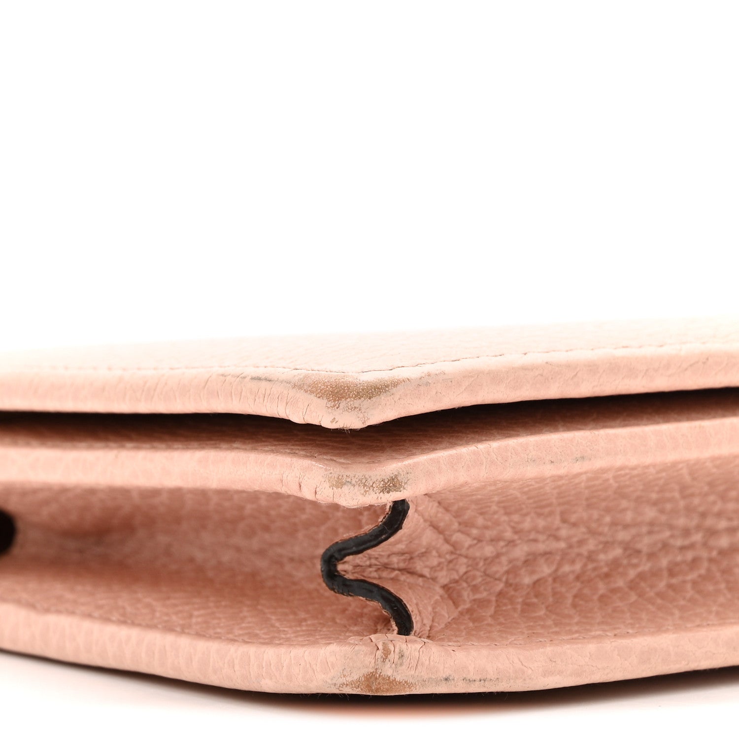 Dollar Calfskin Mini GG Marmont Chain Wallet Perfect Pink