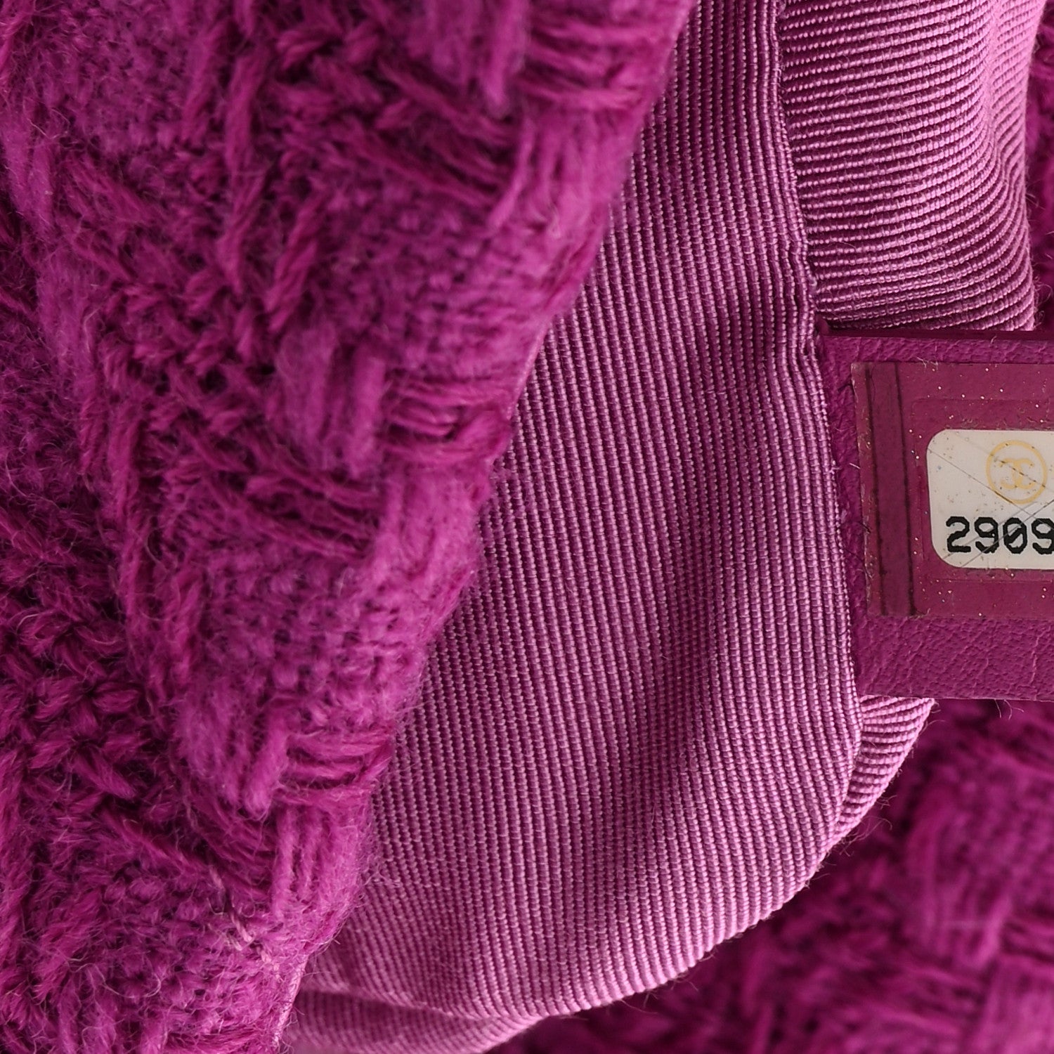 Tweed Quilted Medium Chanel 19 Flap Magenta