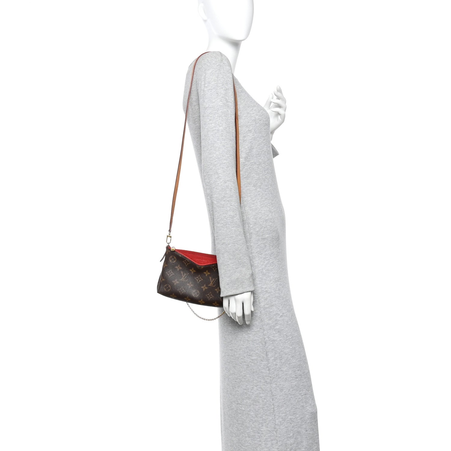 Monogram Pallas Clutch Cherry