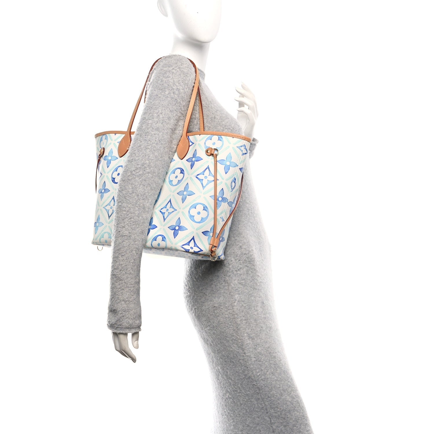 Monogram Tiles By The Pool 2.0 Neverfull MM Lagoon Blue