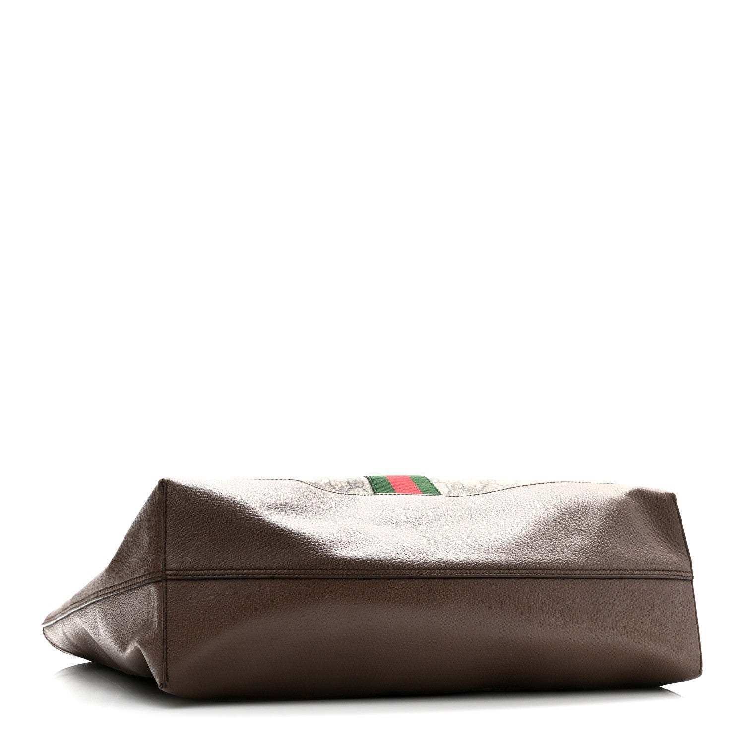 GG Supreme Monogram Web Ophidia Tote Brown
