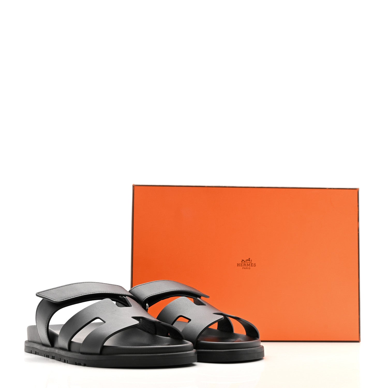 Calfskin Womens Chypre Sandals 38.5 Black
