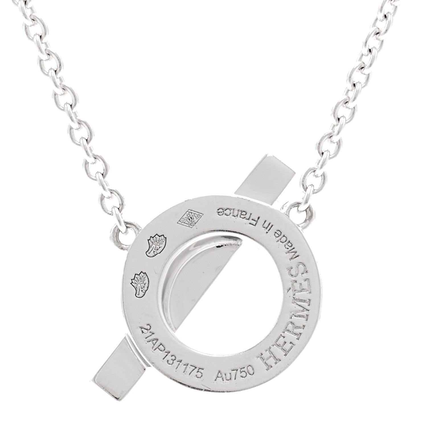 18K White Gold Diamond Finesse Pendant Necklace