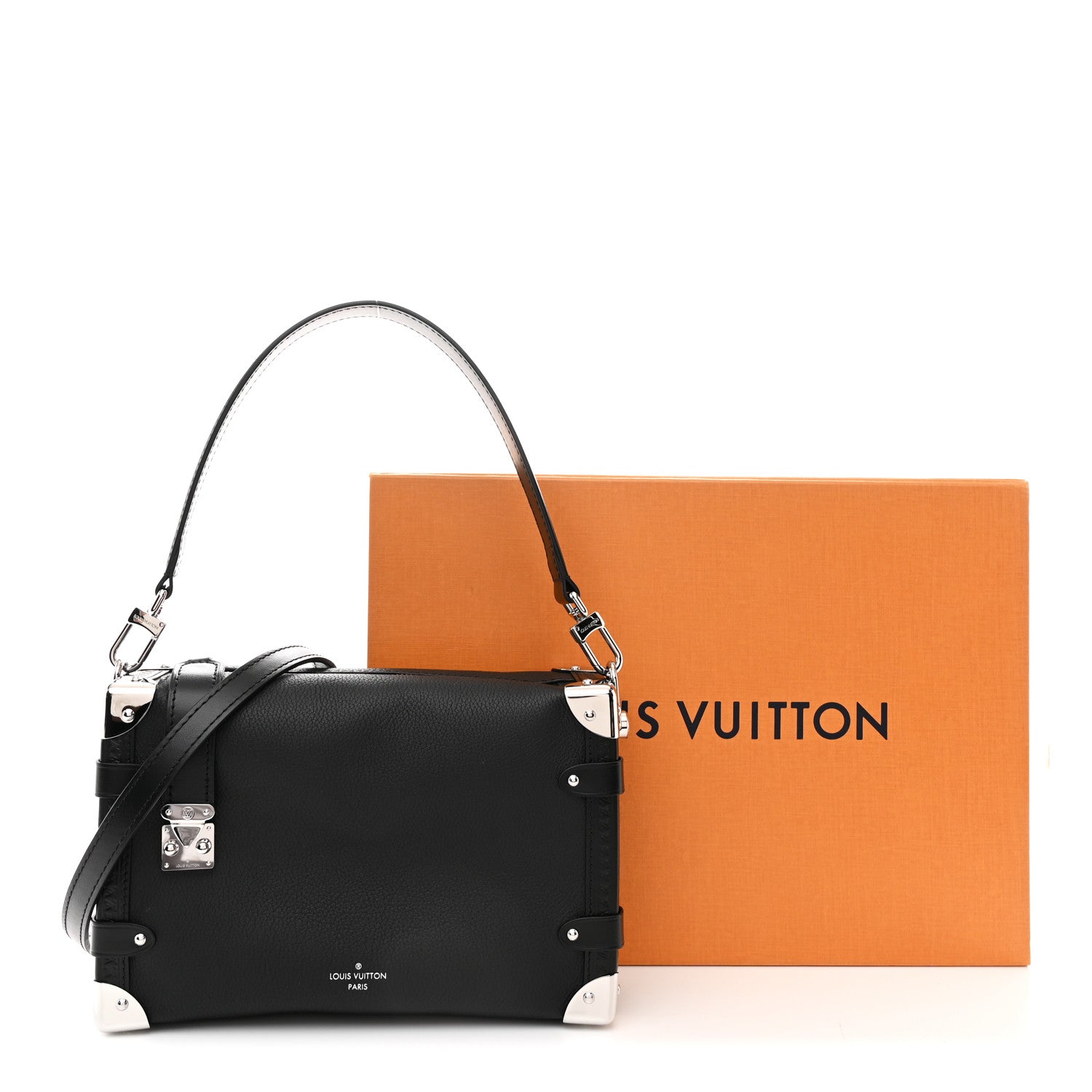 Calfskin Side Trunk MM Black