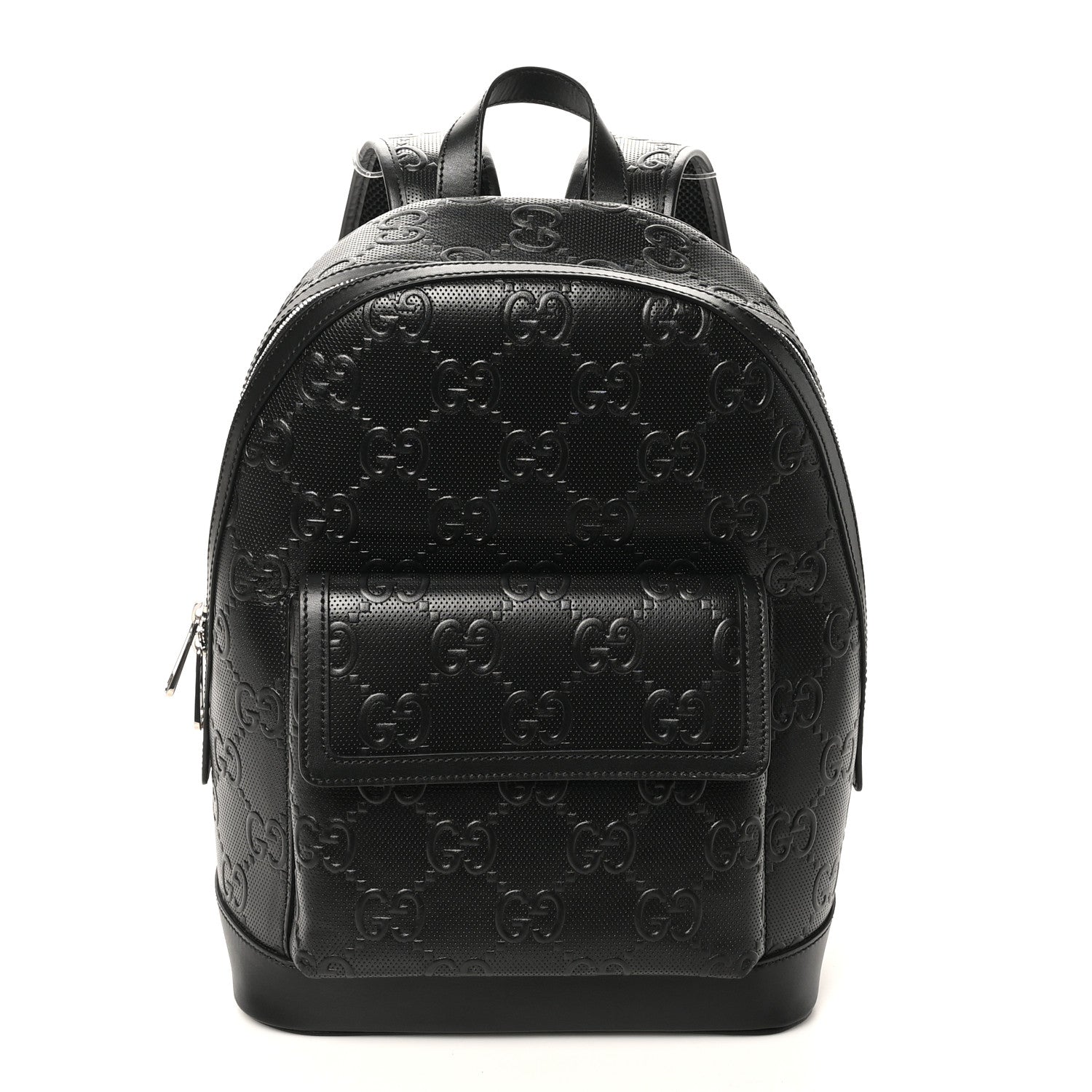 Calfskin GG Tennis Embossed Backpack Black