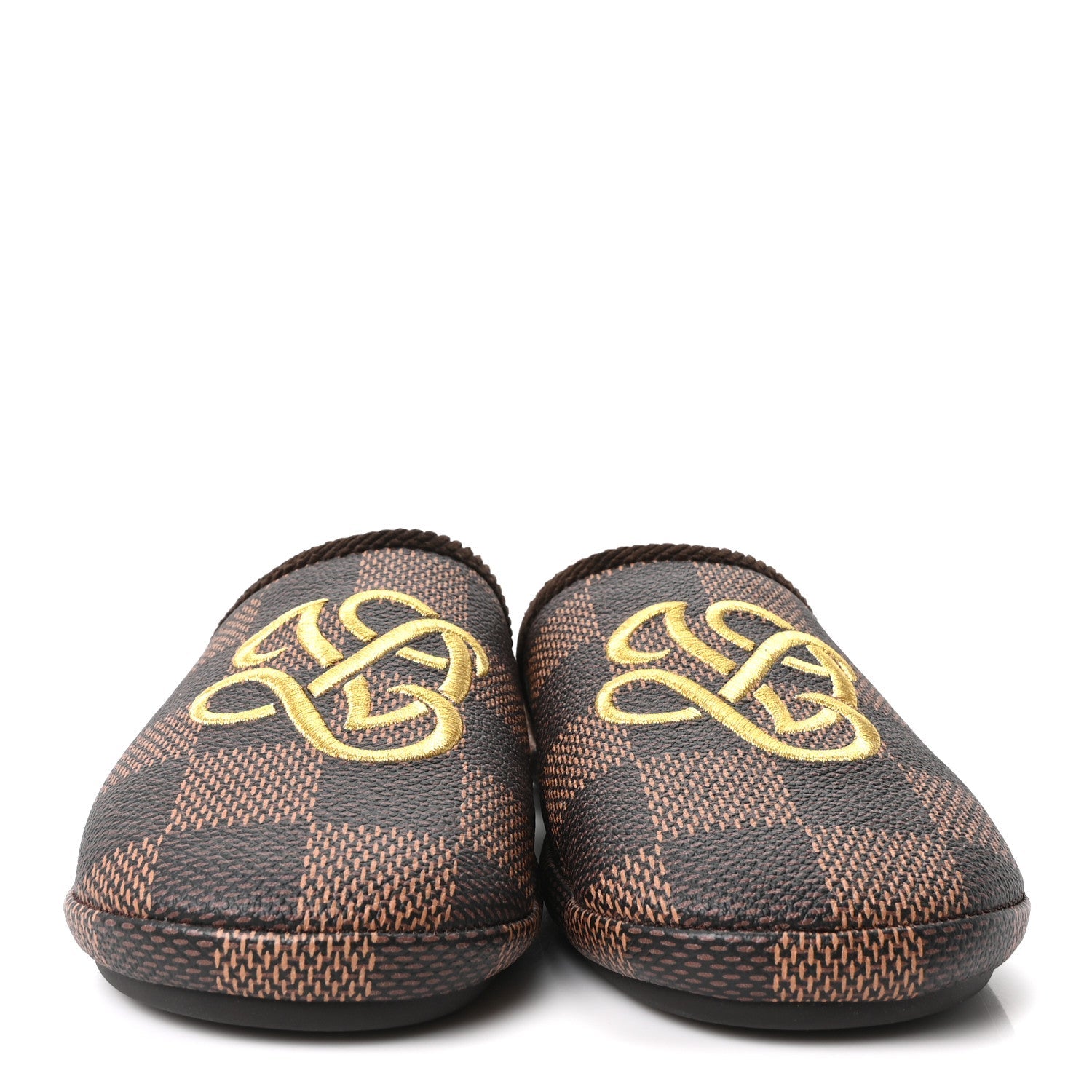 Damier Ebene Palace Slippers 7 Mocha
